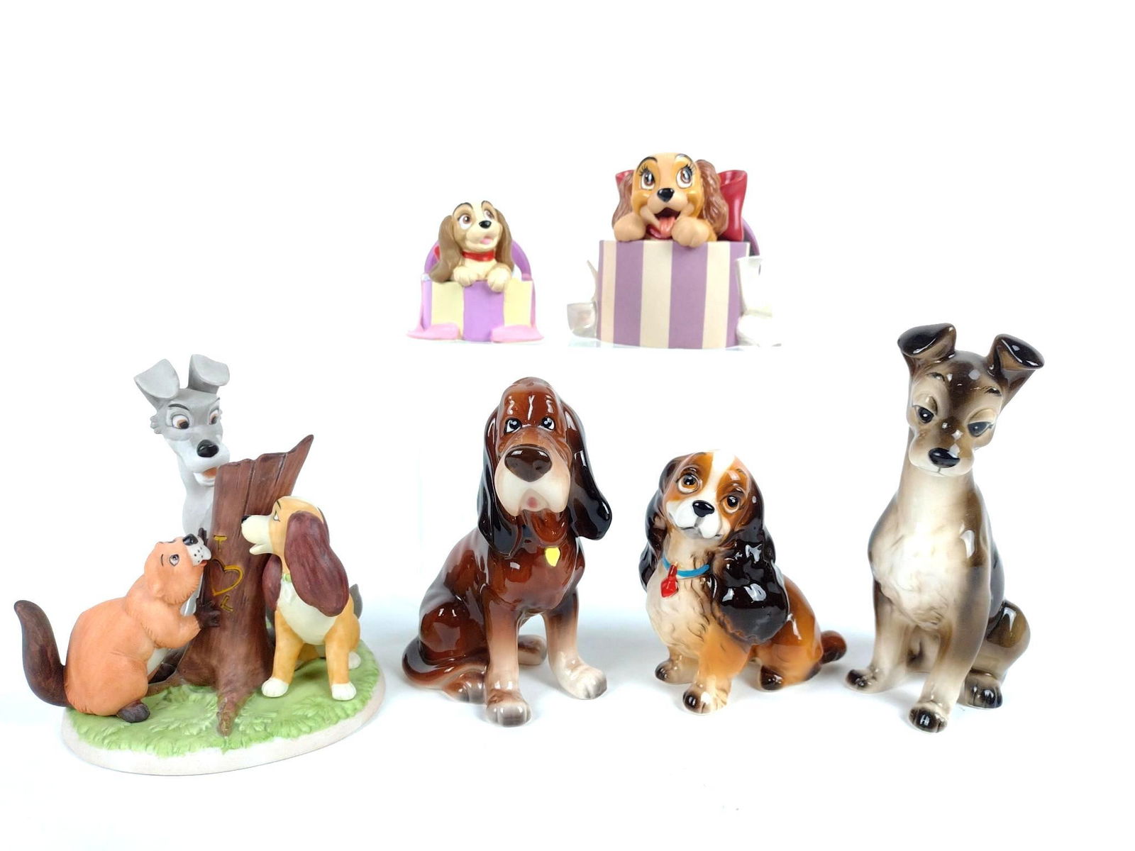 6 Lady and The Tramp Figurines incl Ltd Ed (1 of 13)