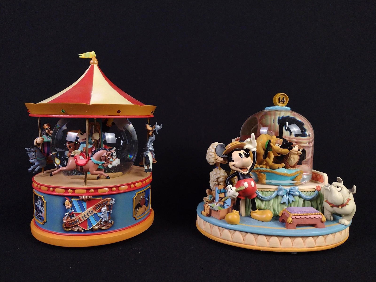 2 Disney Snow Globes incl Carousel (1 of 7)