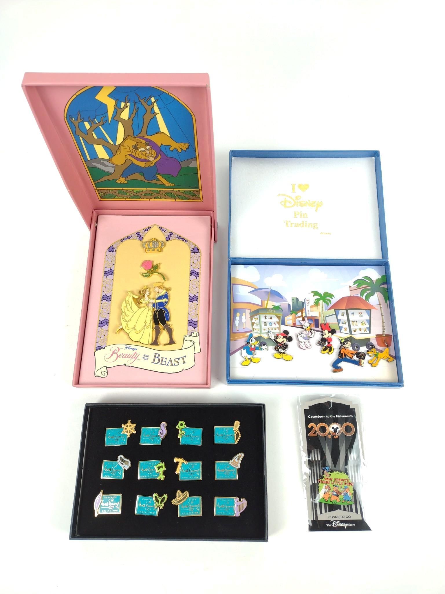 3 Disney Trading / Collector Pin Sets incl 3 Little Pigs (1 of 5)