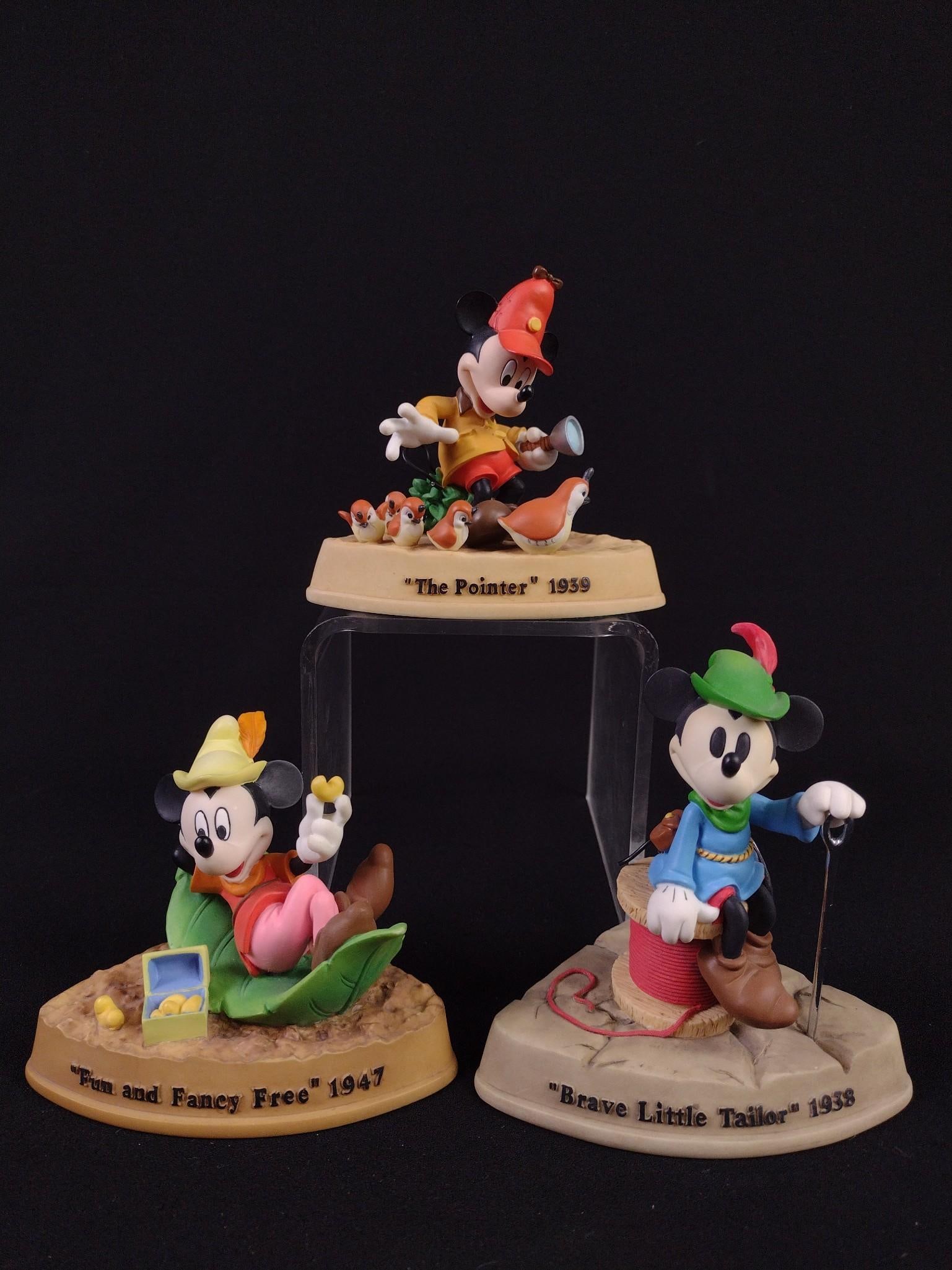 3 Ltd Ed Mickey Mouse Figurines (1 of 10)