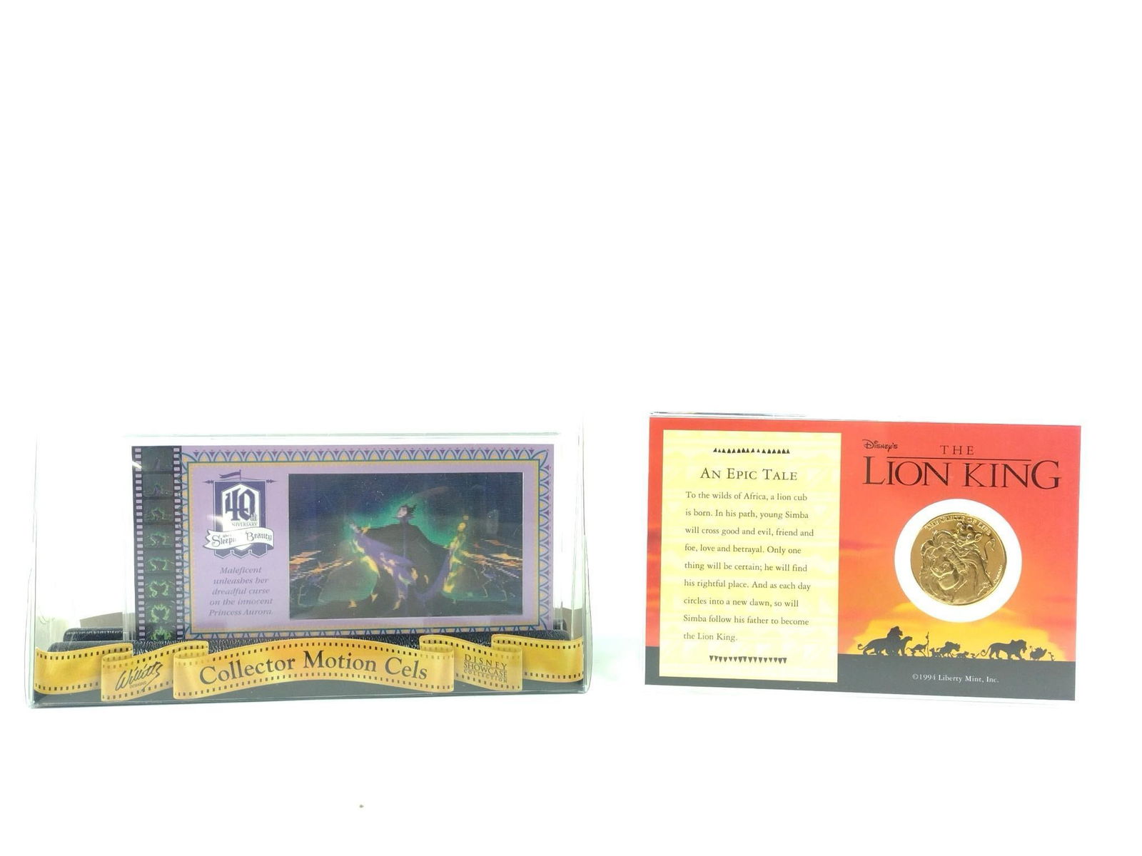 Ltd Ed Motion Cel and 24k Plated Commemorative Coin (1 of 6)