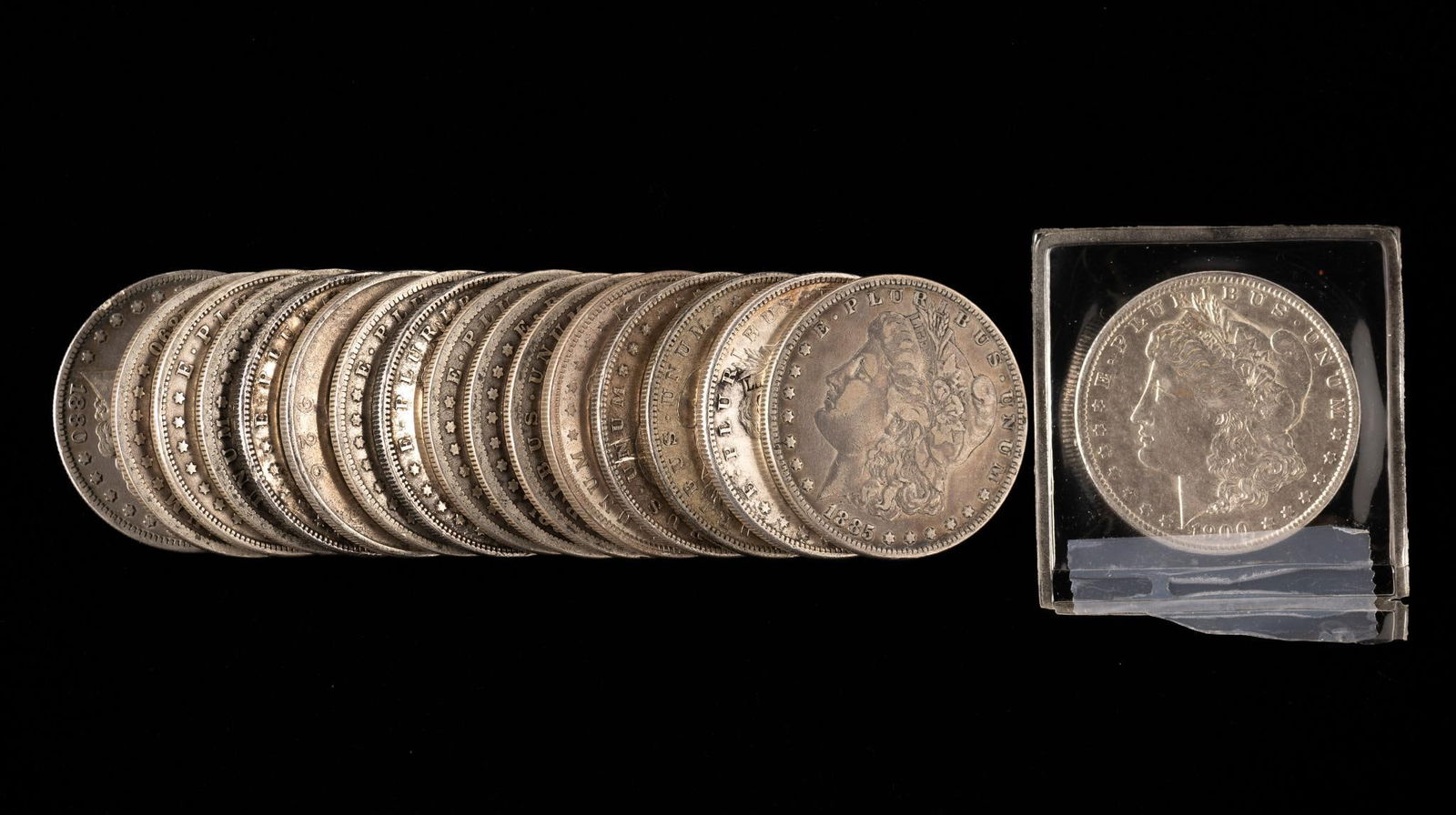 17 Morgan Silver Dollars (1 of 1)