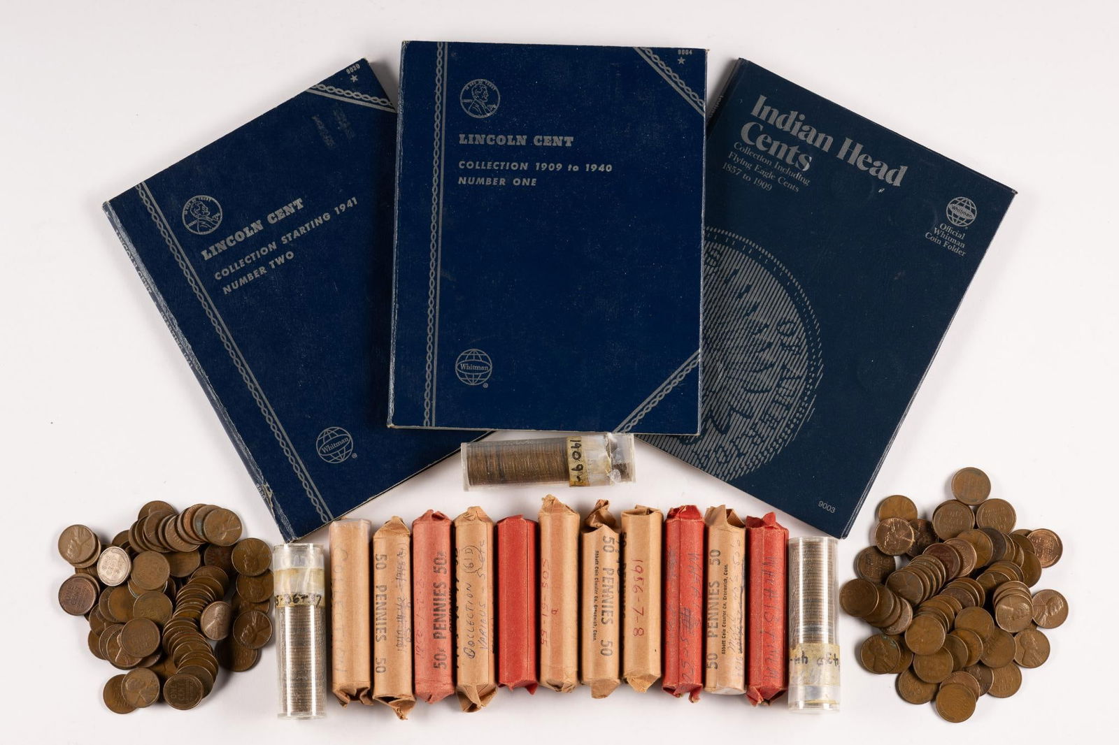 Approximately 800 Wheat and Indian Head Cents (1 of 17)