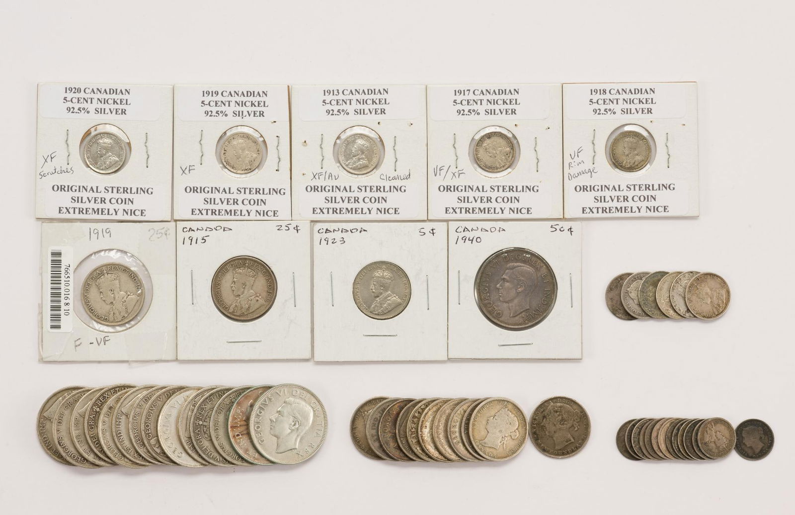 Canada Silver Half Dollars Quarters Dimes Five Cent Silver (1 of 6)