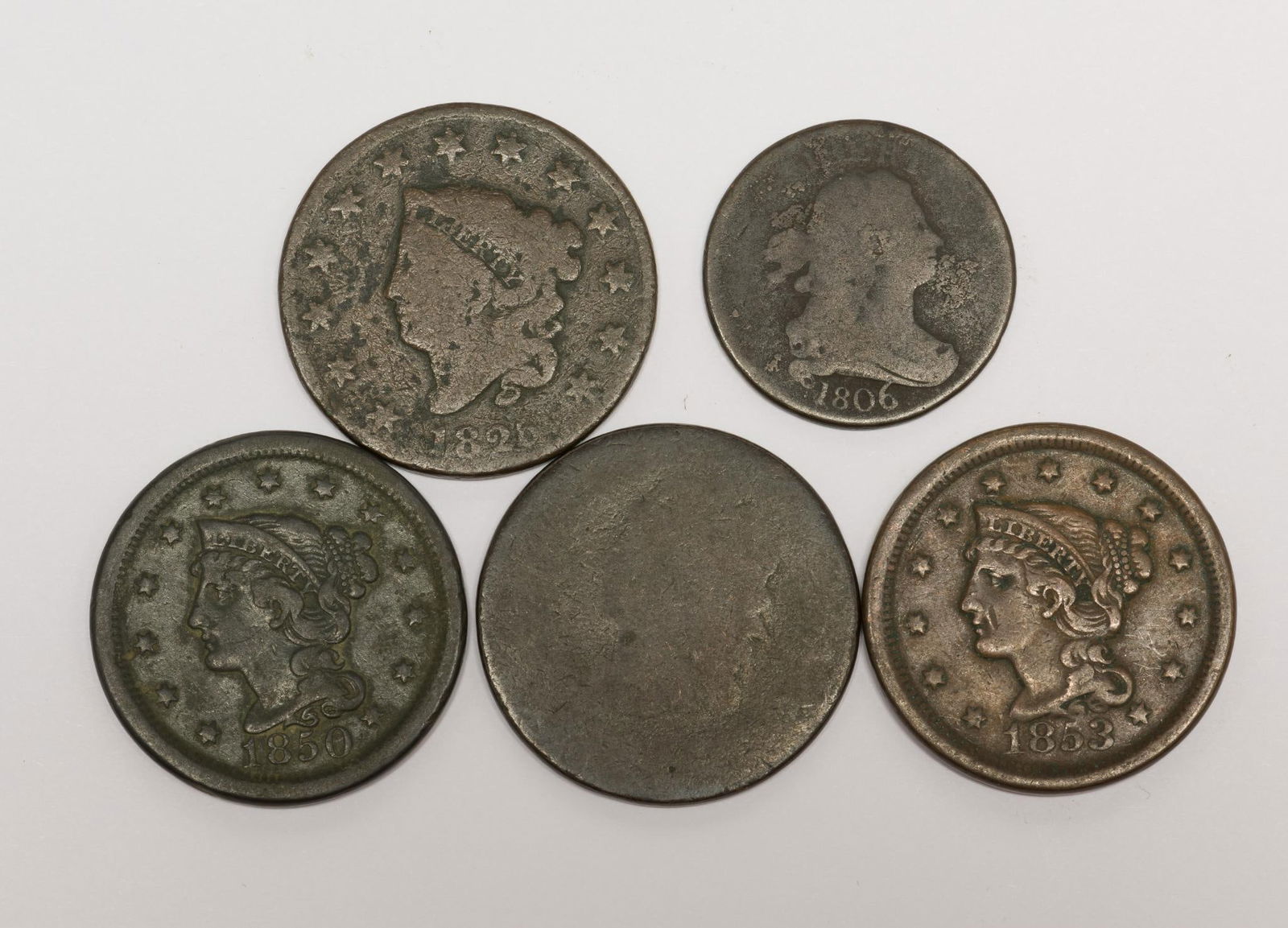 Large Cents and 1806 Half Cent (1 of 2)