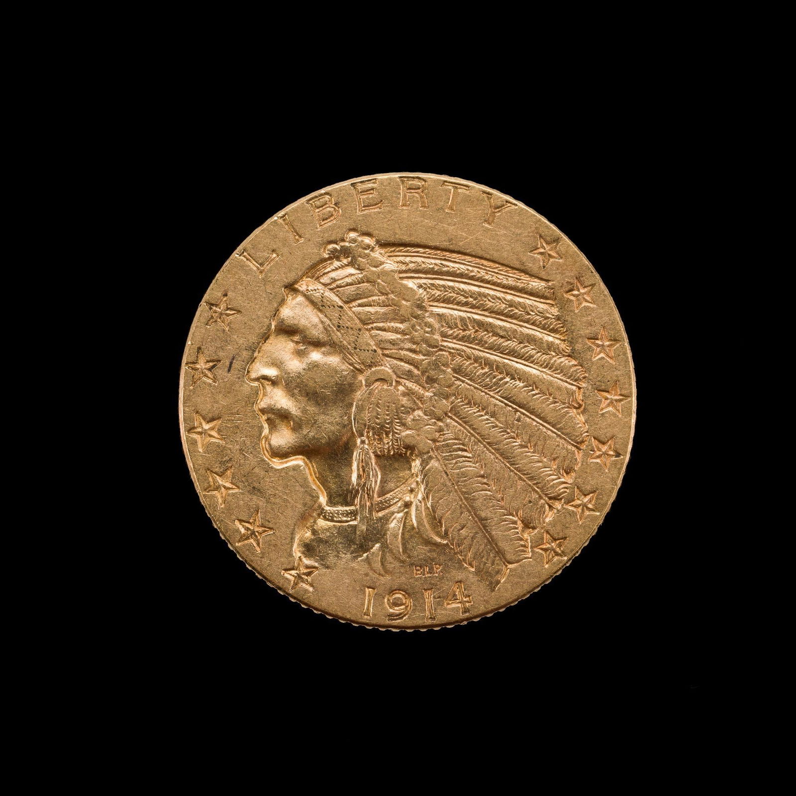 1914 Five Dollar Gold Indian Coin (1 of 2)