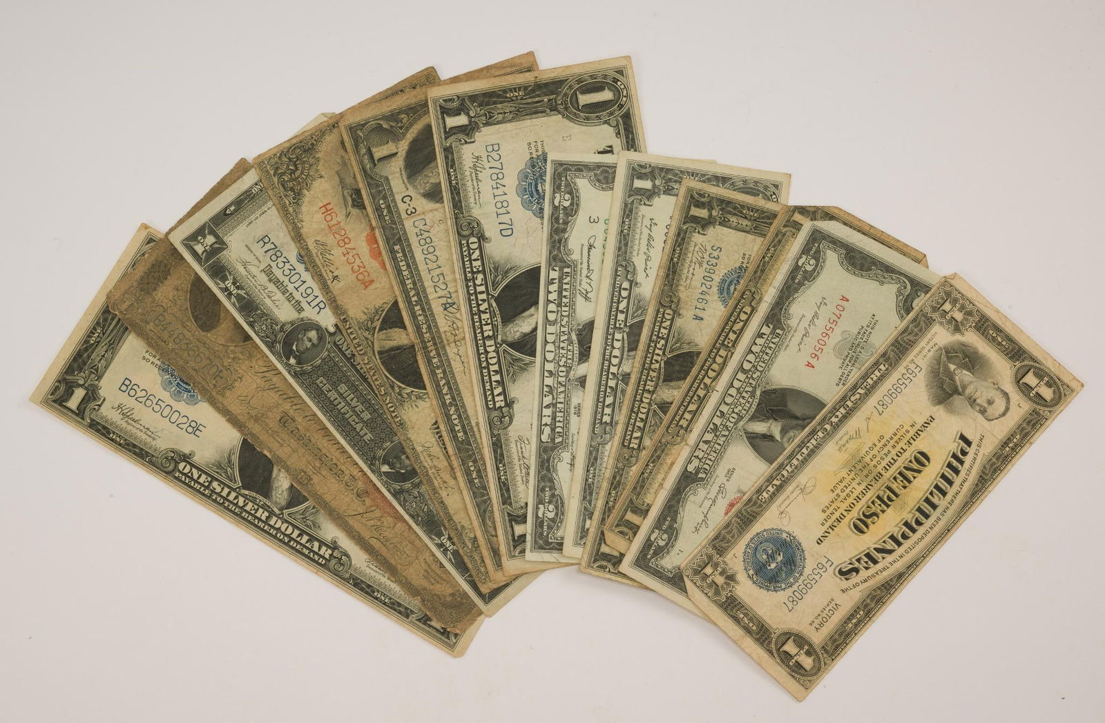 Six Large Dollar Bills Including 1899 Black Eagle (1 of 5)