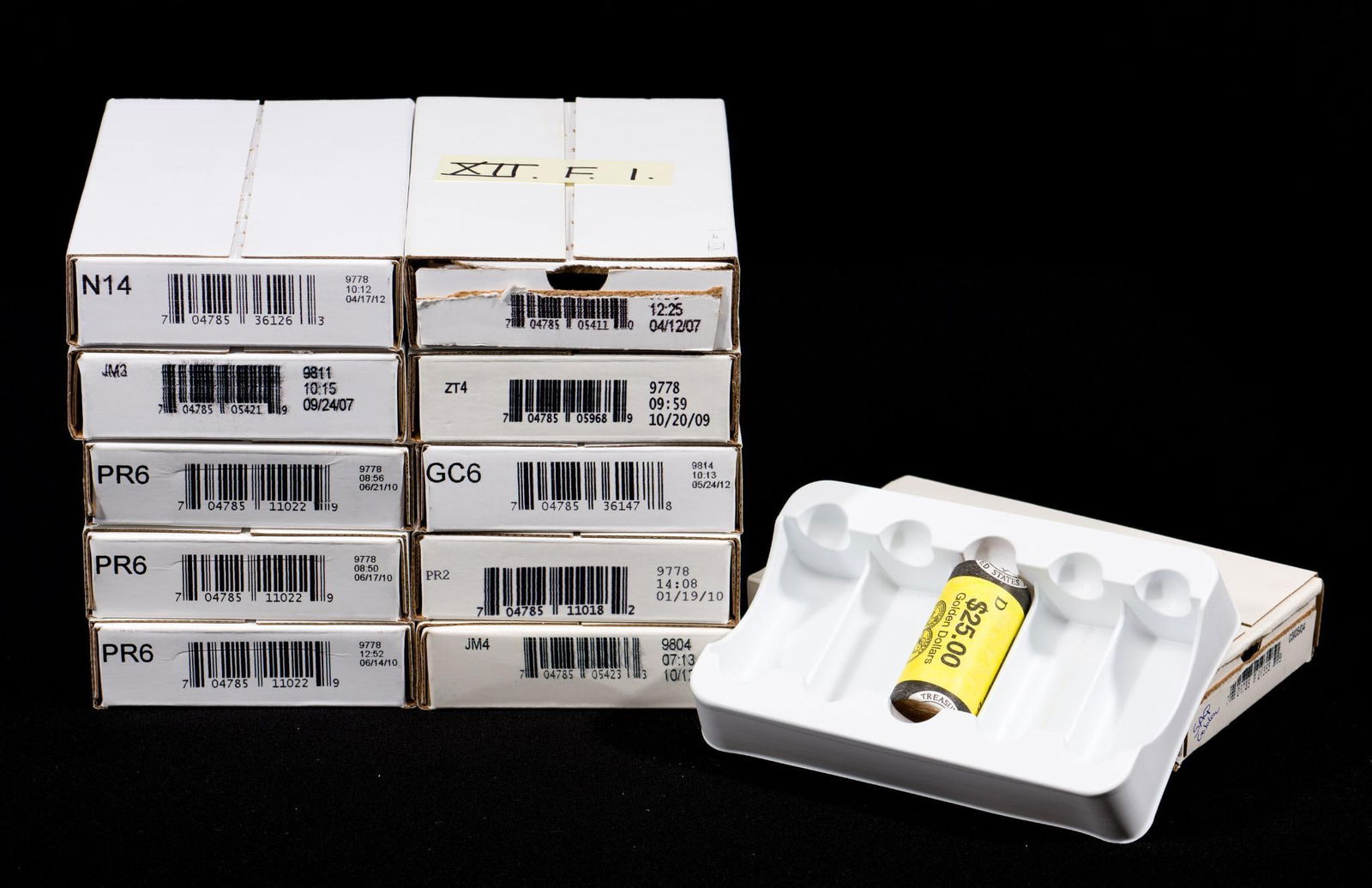 Group Of 11 Sealed U.S. Mint Boxes Sacagawea And Other Dollar Rolls (1 of 3)