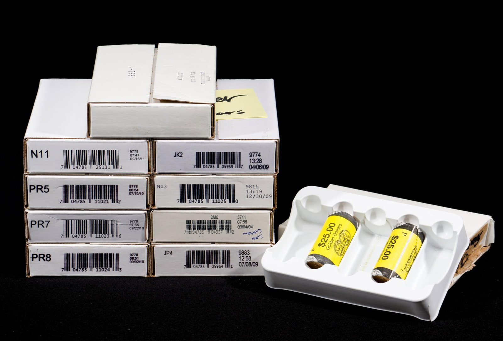 Group Of Ten Sealed U.S. Mint Boxes Sacagawea And Other Dollar Rolls (1 of 3)