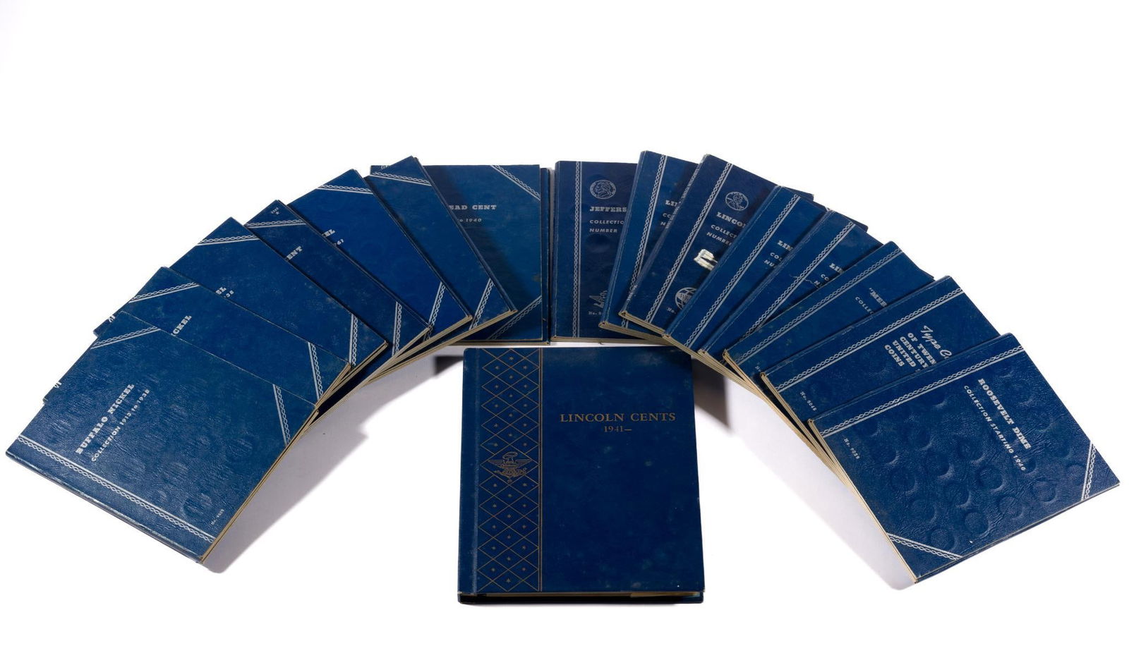 Group of Silver and Non-Silver Coins in Whitman Books (1 of 12)