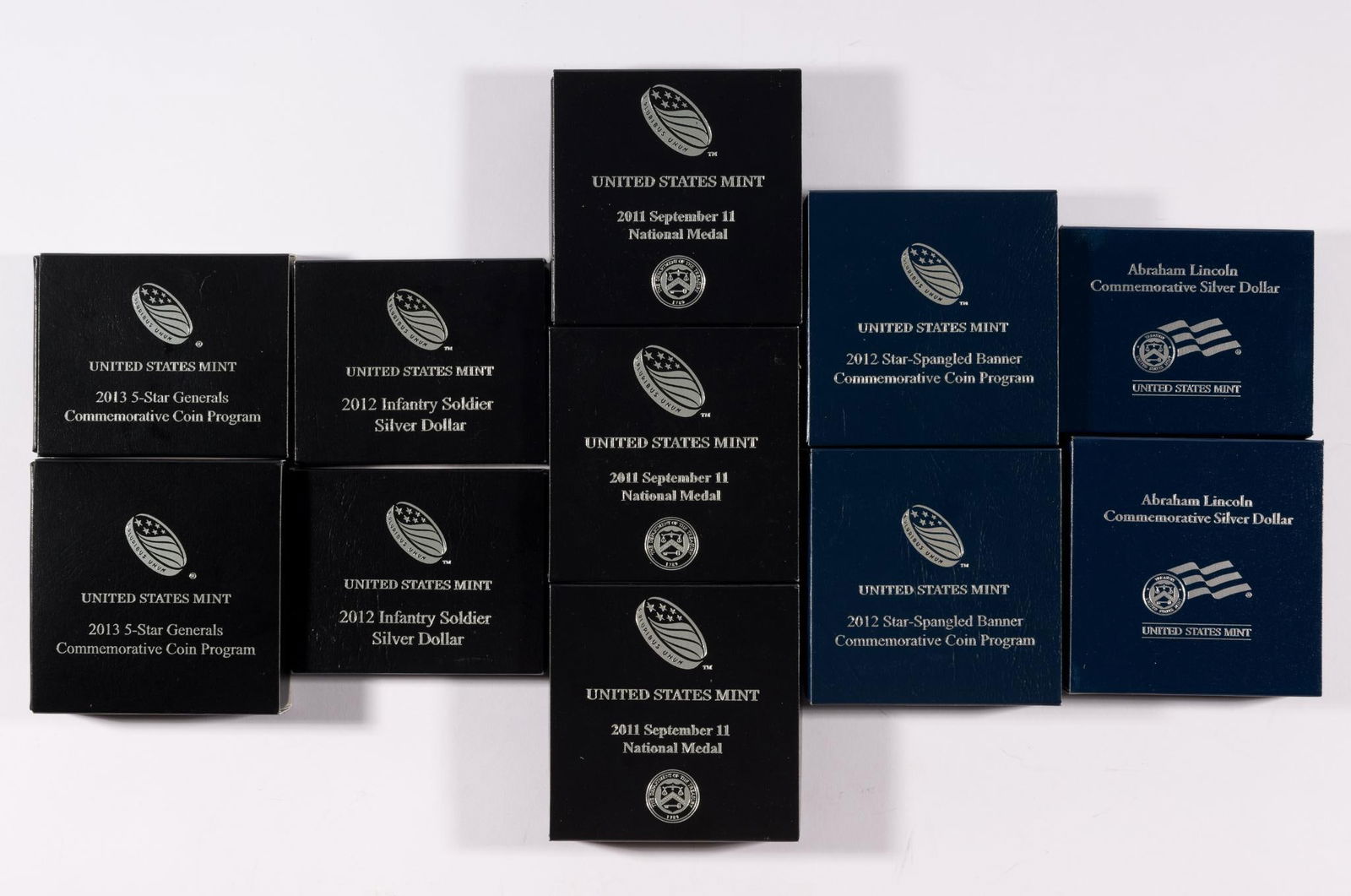 10 One Ounce Silver Commemorative Dollar Coins. U.S. Mint (1 of 6)