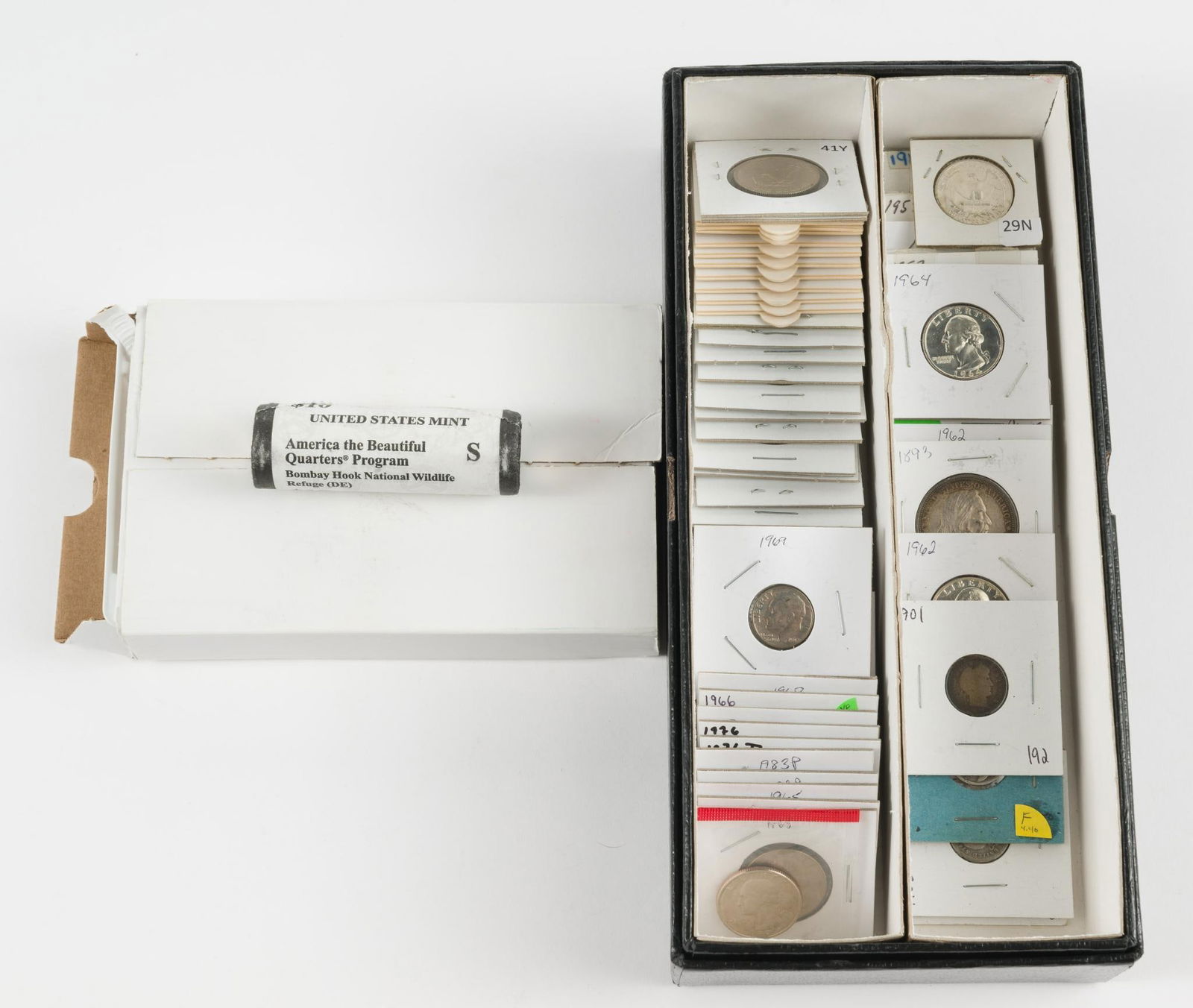 Uncircualted Silver Washington Quarters and Other Coins (1 of 4)