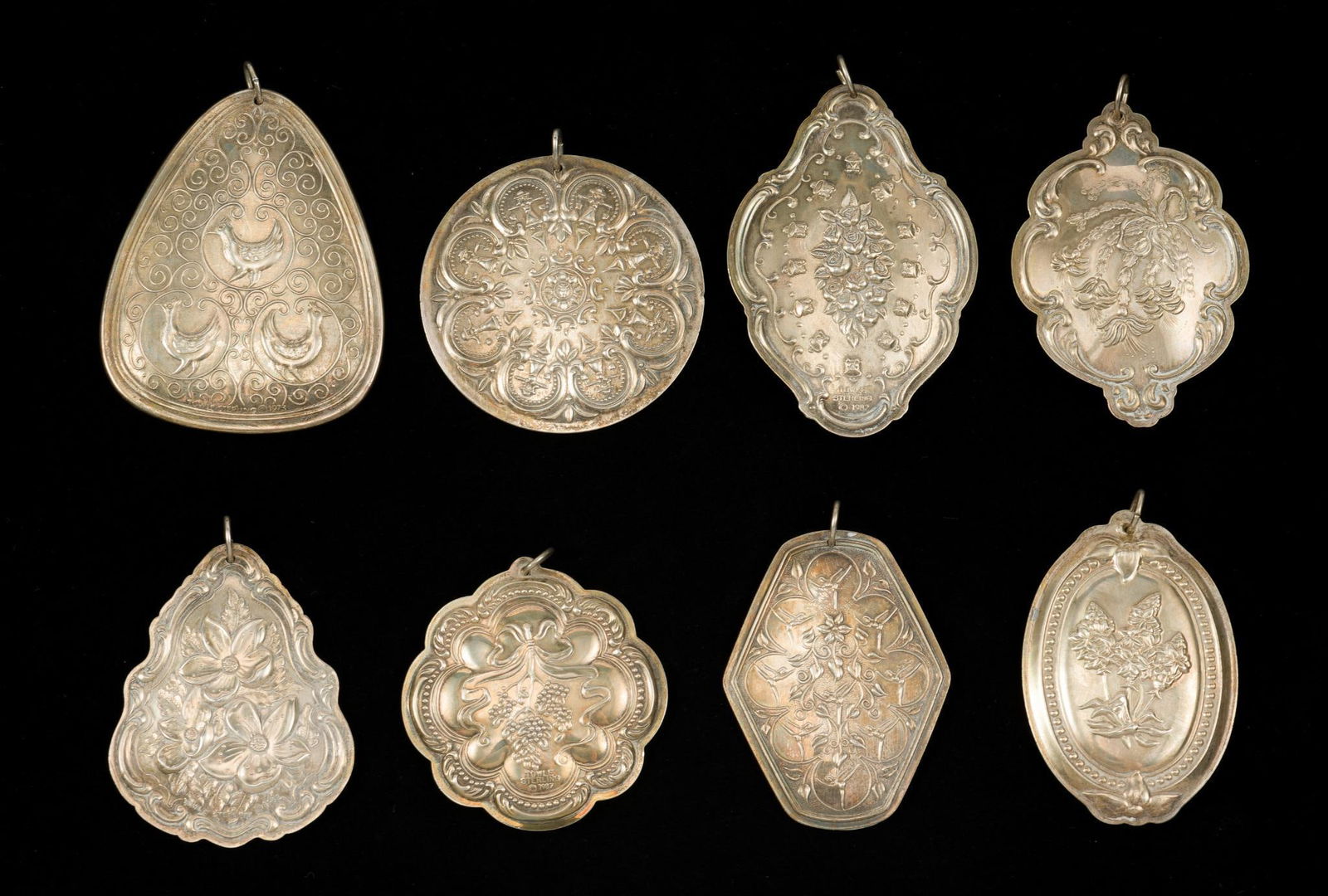 8 Towle Sterling Silver Ornaments (1 of 2)
