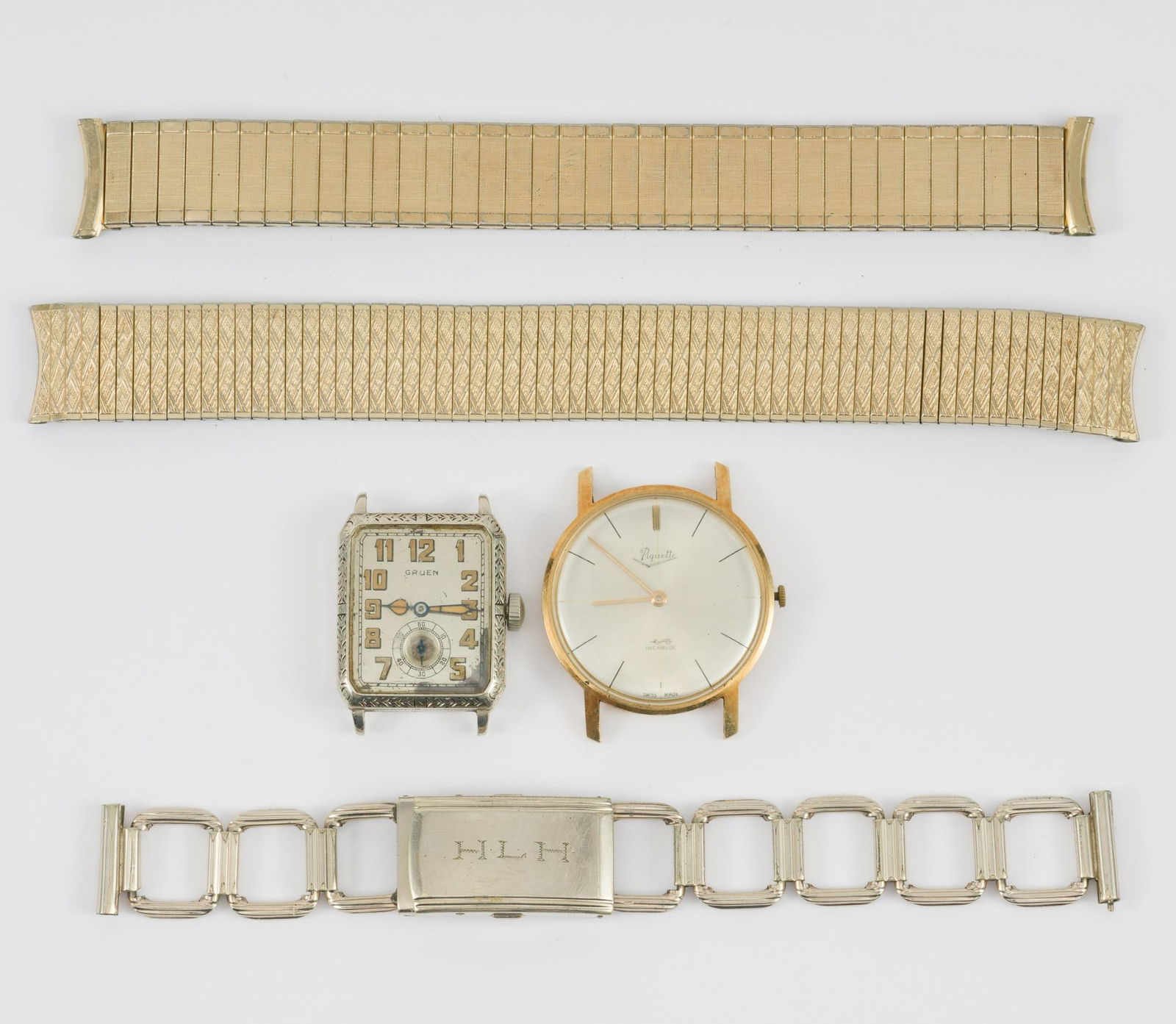 14K Gold and Gold Filled Watches Gruen and Piquette (1 of 5)