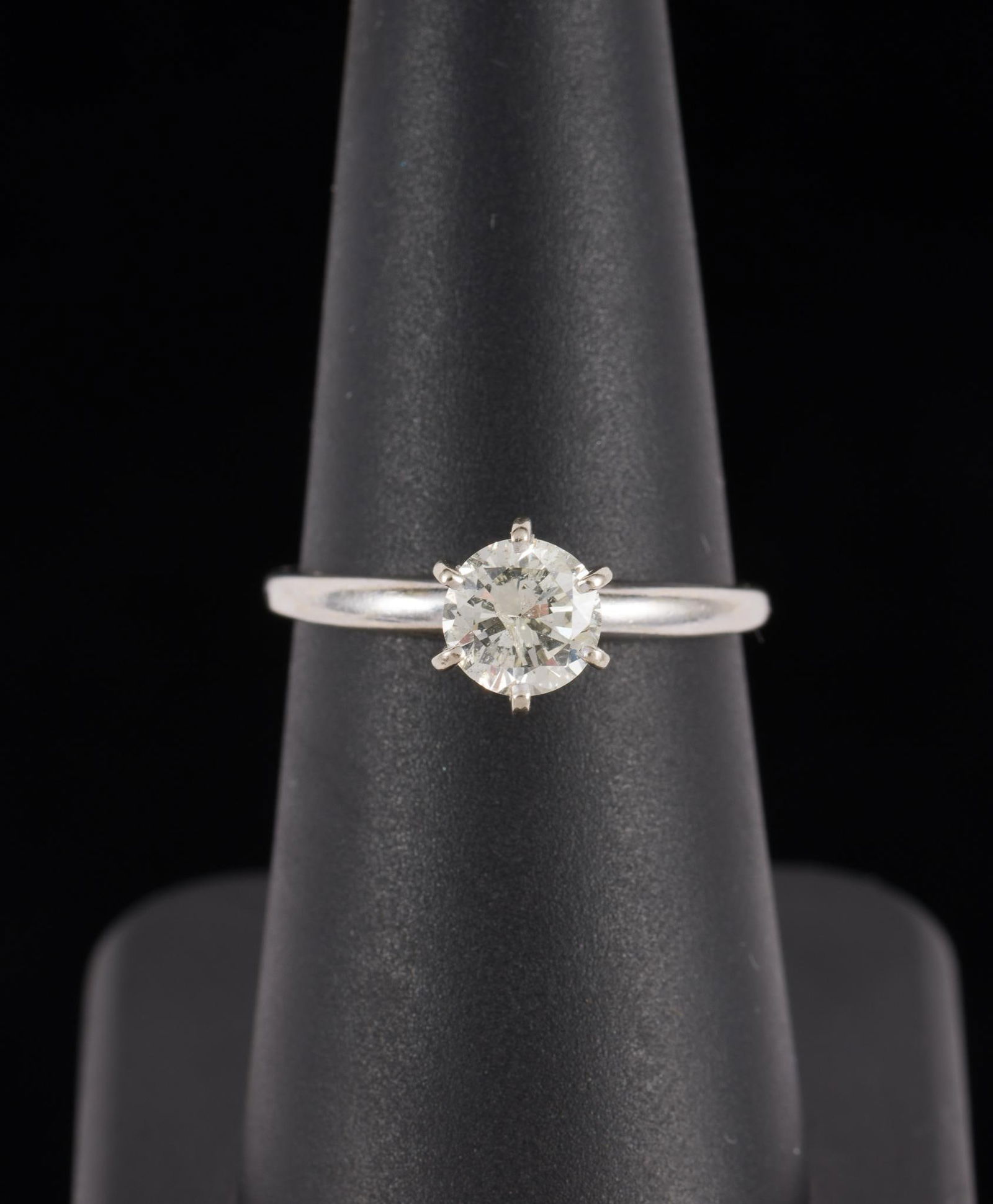 14K White Gold and .86 Ct Diamond Solitaire (1 of 7)