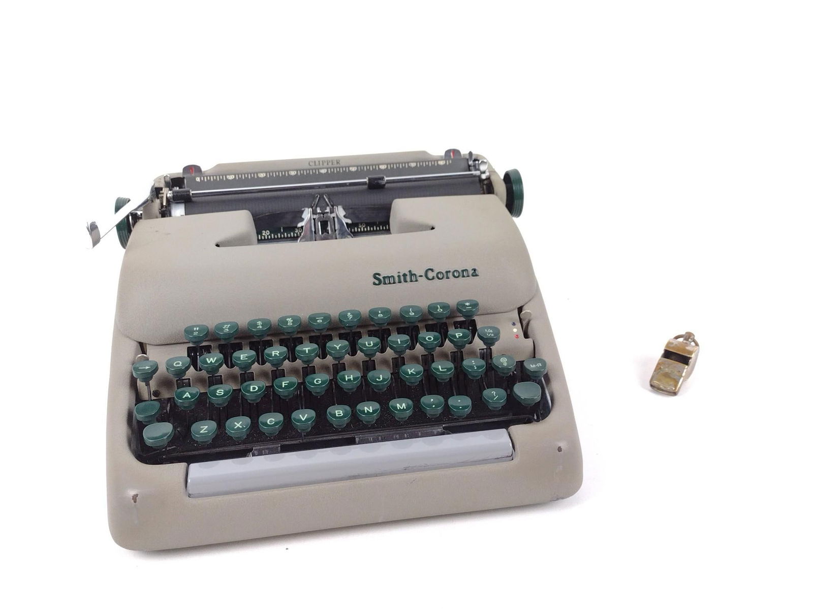 Smith Corona Clipper Typewriter and Acme Thunder Whistle (1 of 10)