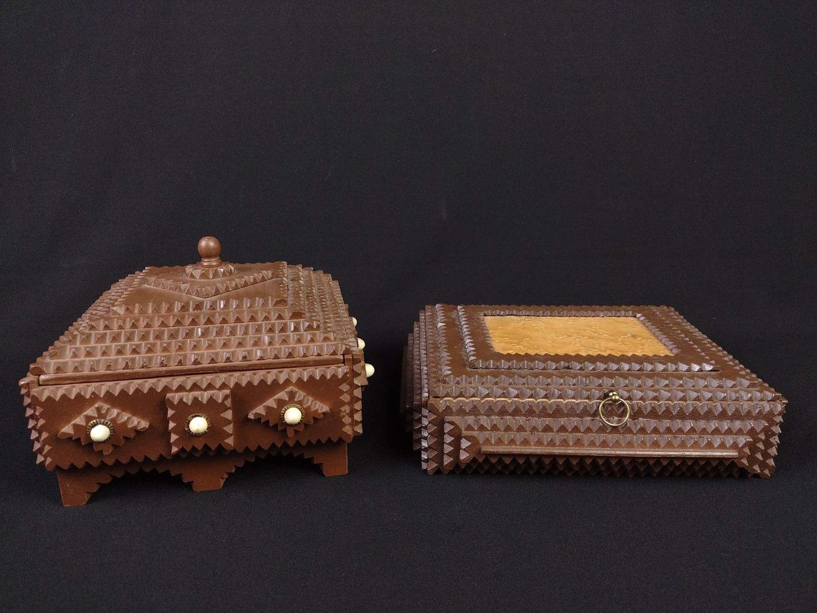 2 Tramp Art Boxes (1 of 6)