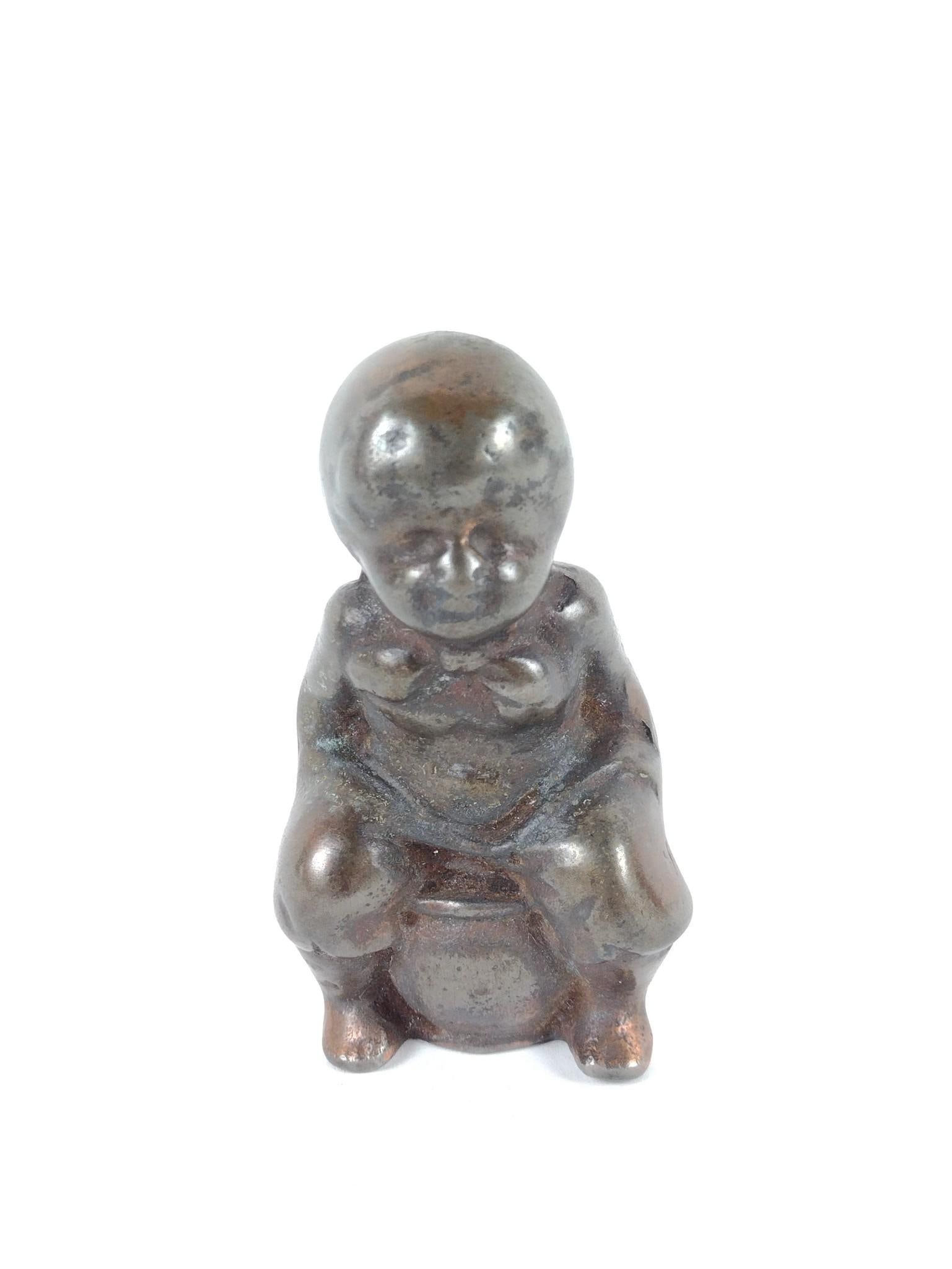 Small Bronze Statue Of Child (1 of 5)