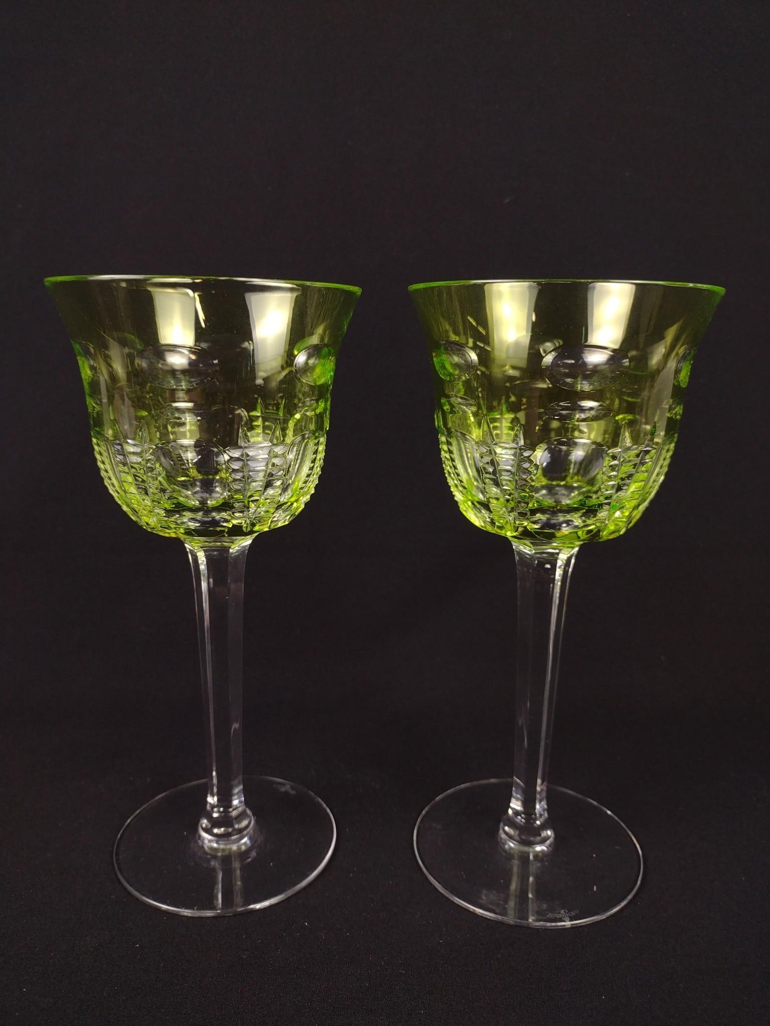 2 Pcs Waterford Cut To Clear Stemware (1 of 4)