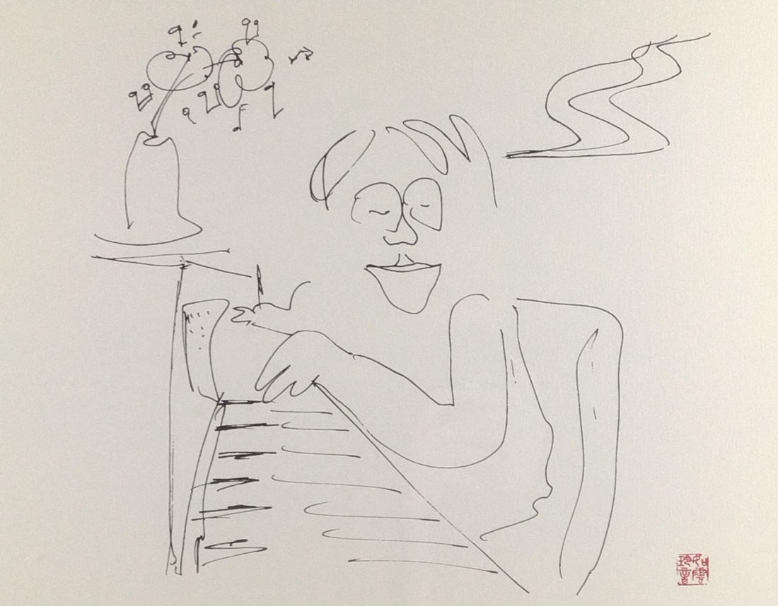ジョン・レノン「Baby Piano」 BORROWED Yahoo!オークション - 【絵画】『 ジョン・レノン 「 Baby Piano