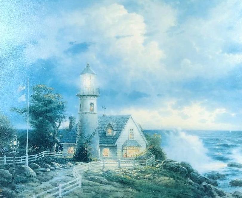 Thomas Kinkade "A Light in the Storm" Ltd Ed Print (1 of 5)