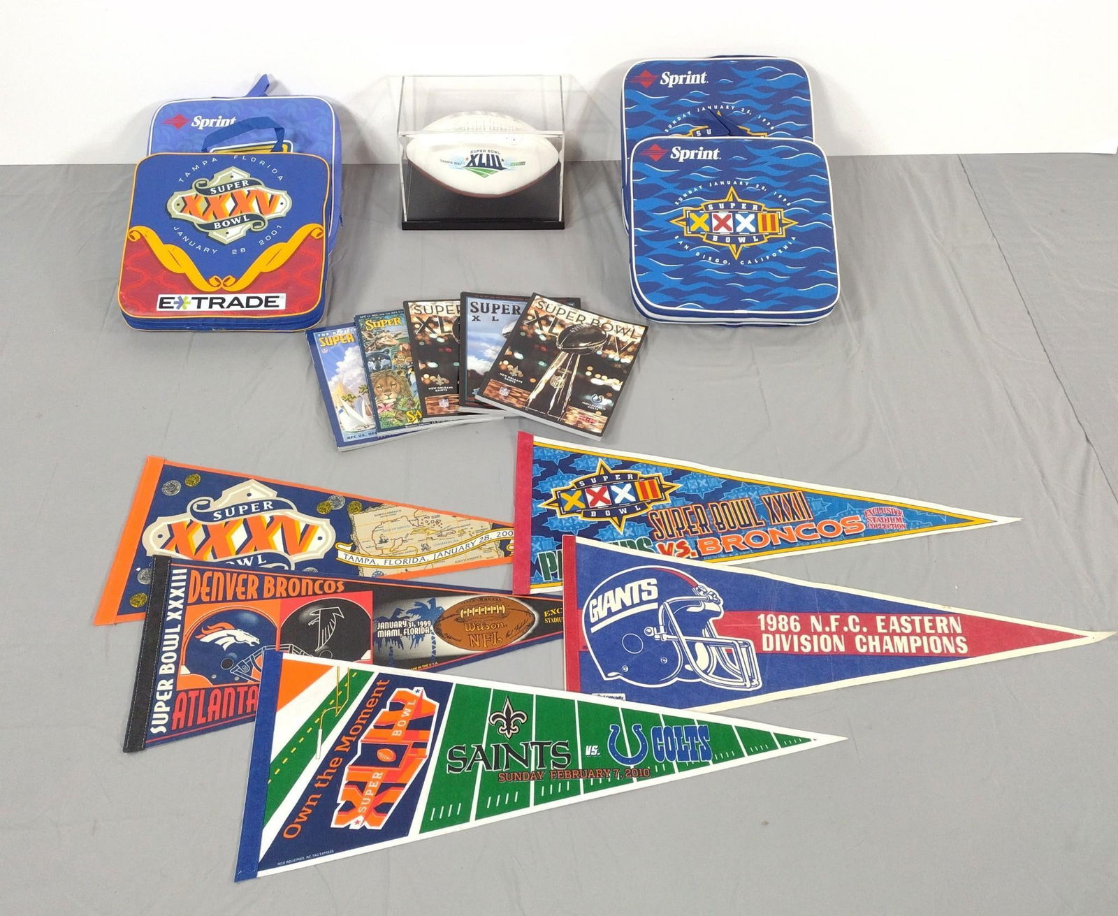 Large Grouping Of Superbowl Memorabilia Incl Football (1 of 6)