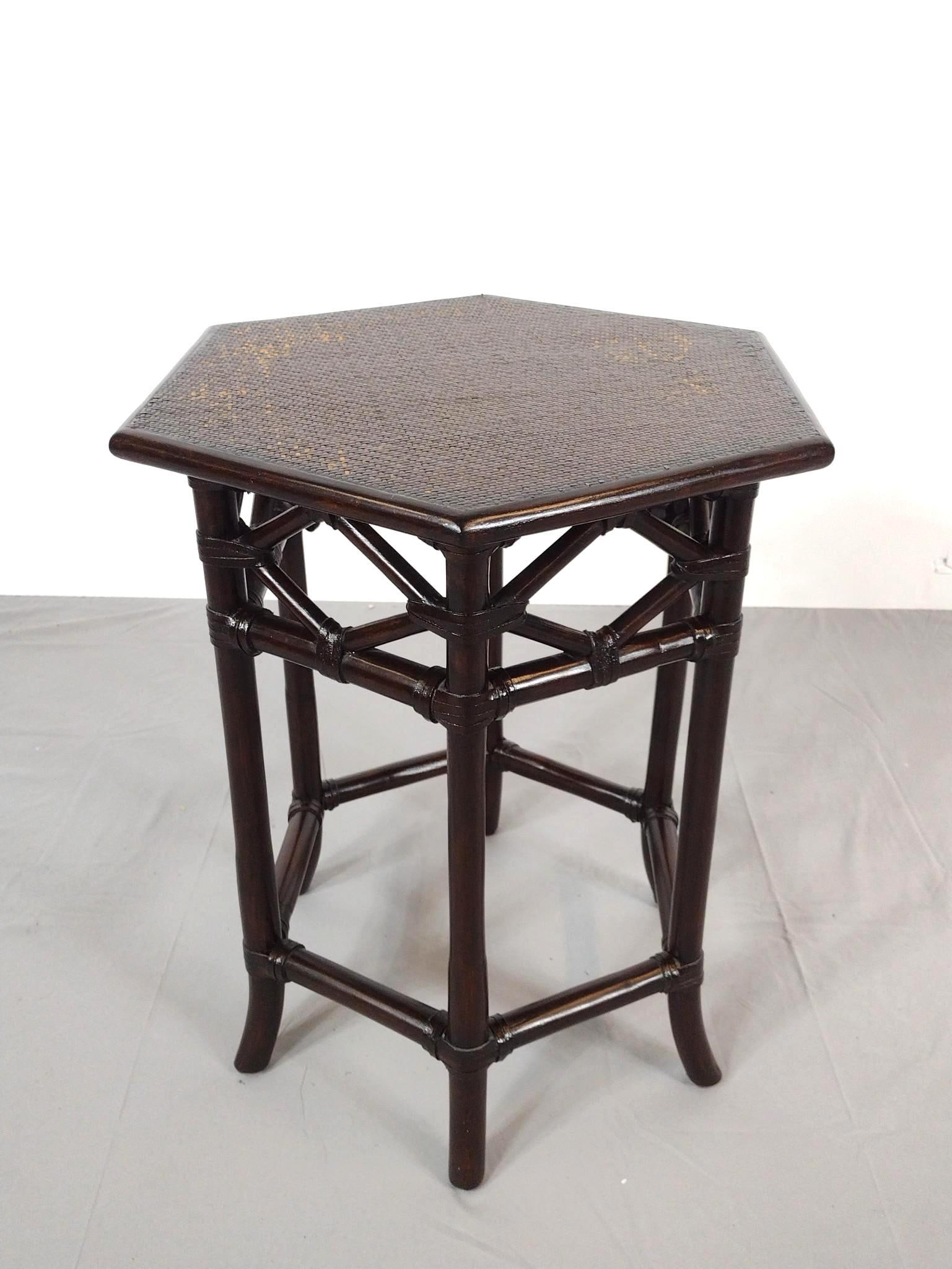 Asian Hexagon Side Table (1 of 5)