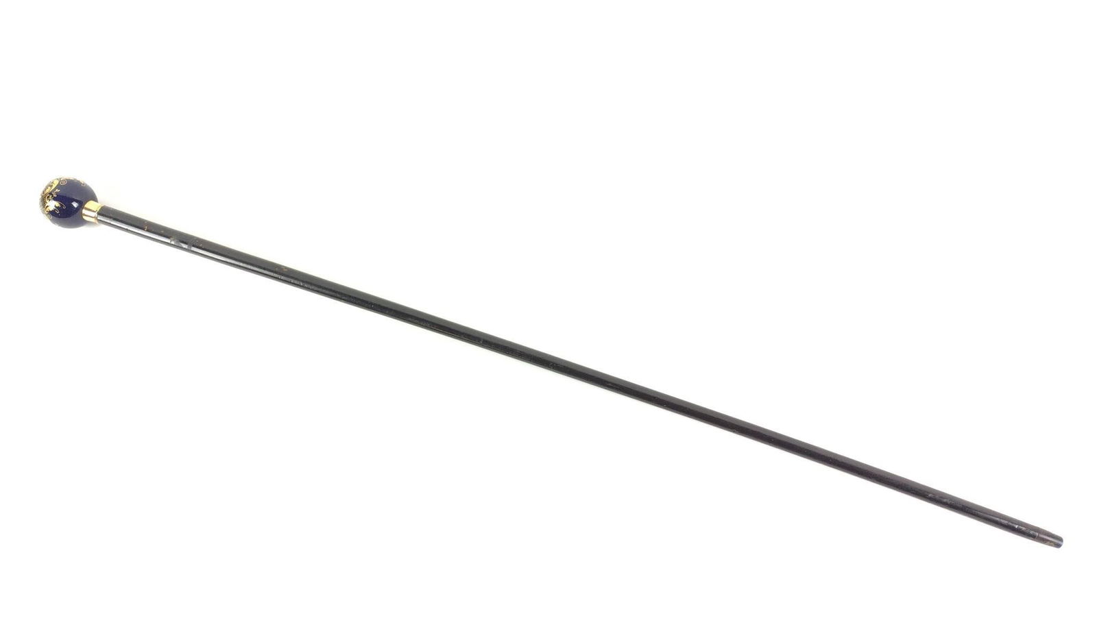 Antique Cane With Hand Painted Porcelain Handle / Top (1 of 3)