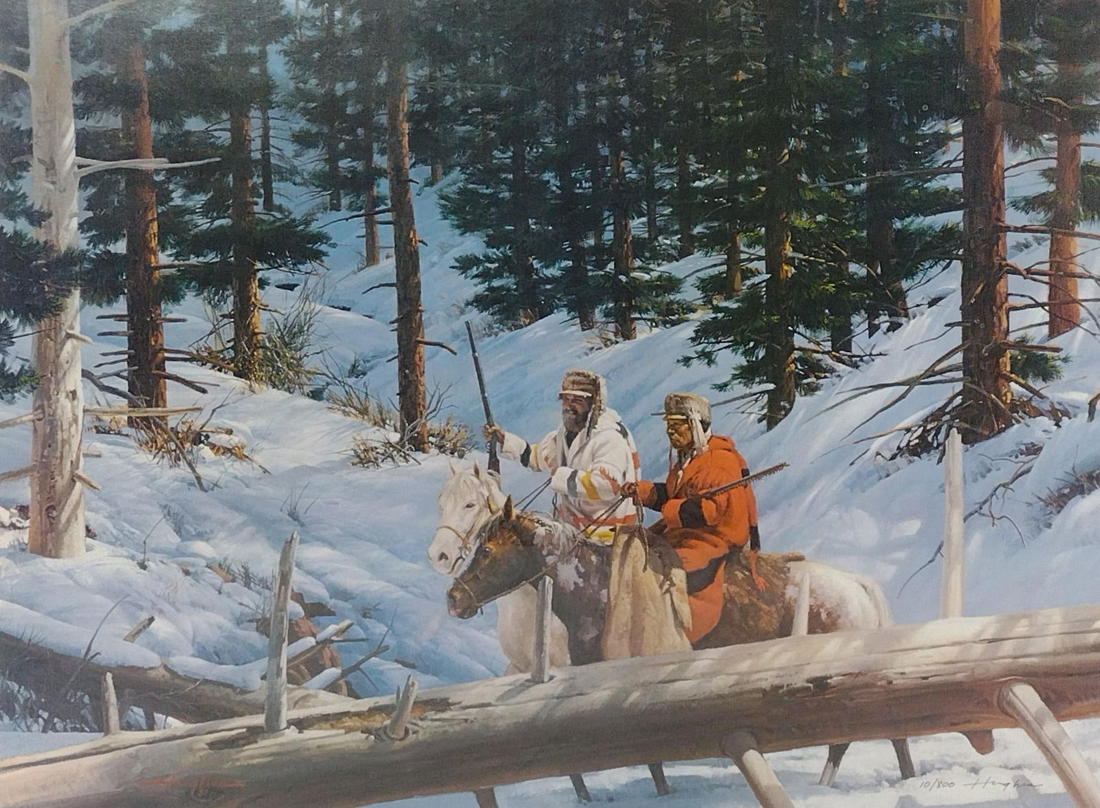 Hughes Men On Horseback Ltd Ed Print (1 of 5)