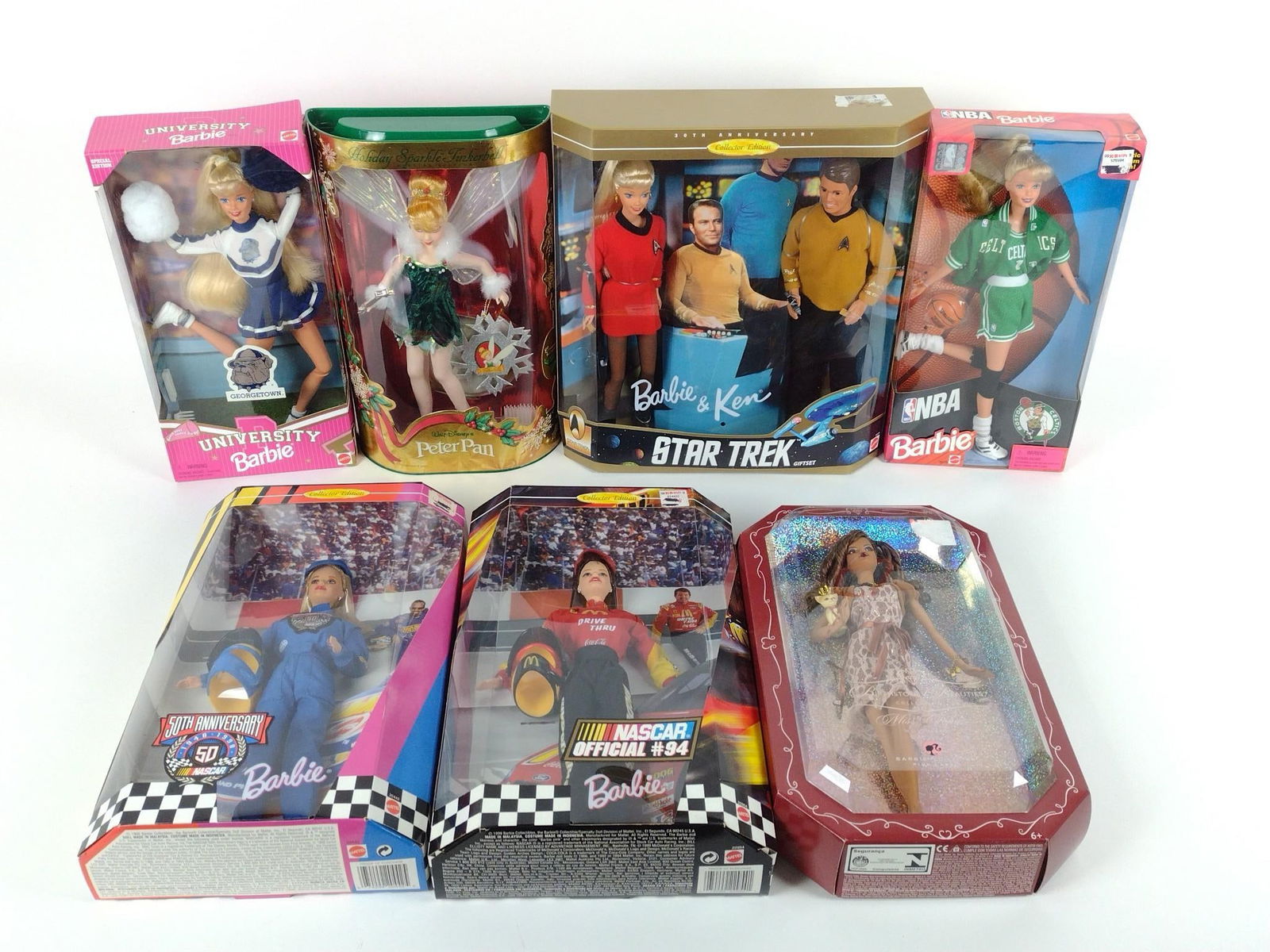 7 Barbies In Original Boxes Incl Star Trek (1 of 9)
