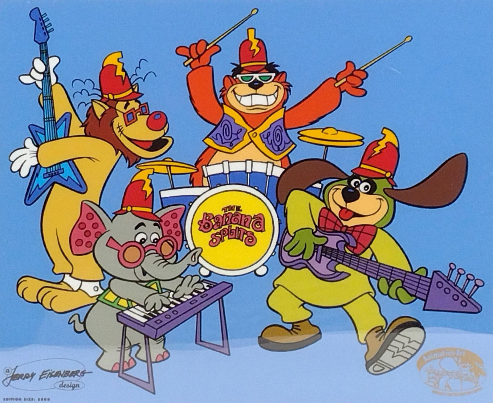 The Banana Splits Limited Edition Sericel By Hanna-Barbera (1 of 6)