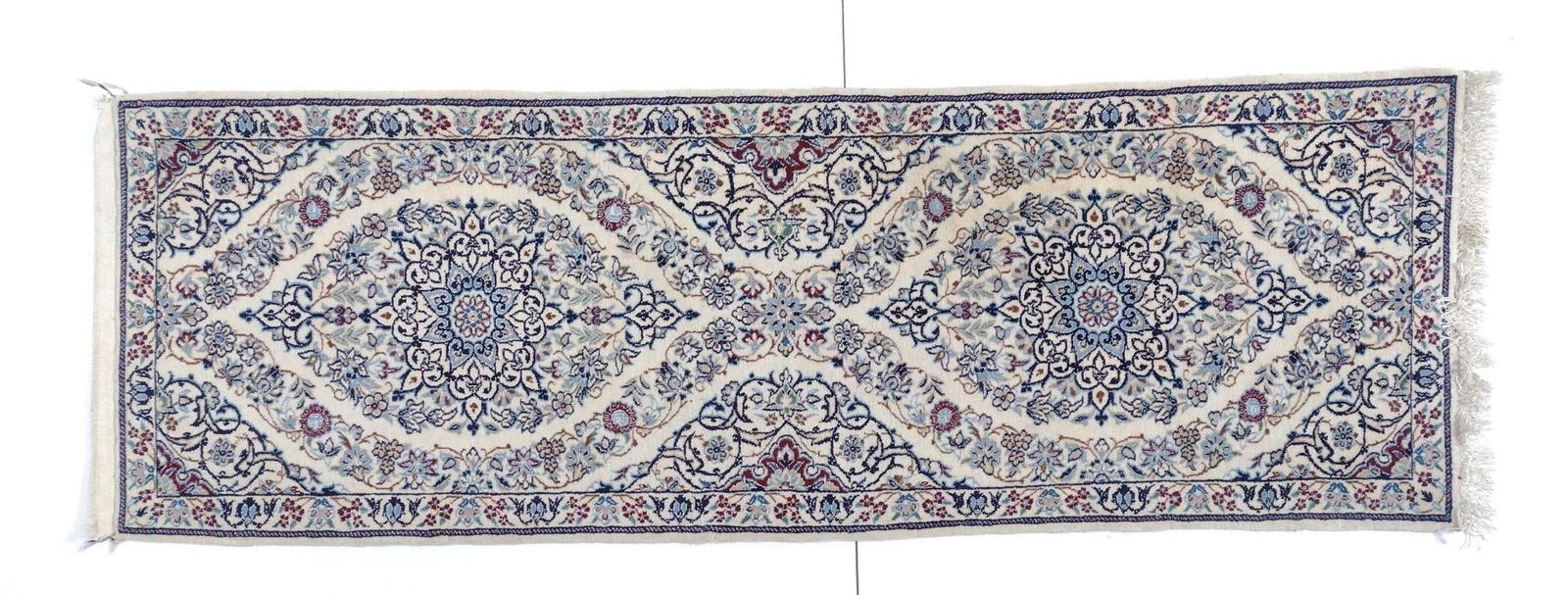 Beige / Navy Persian Runner (1 of 4)