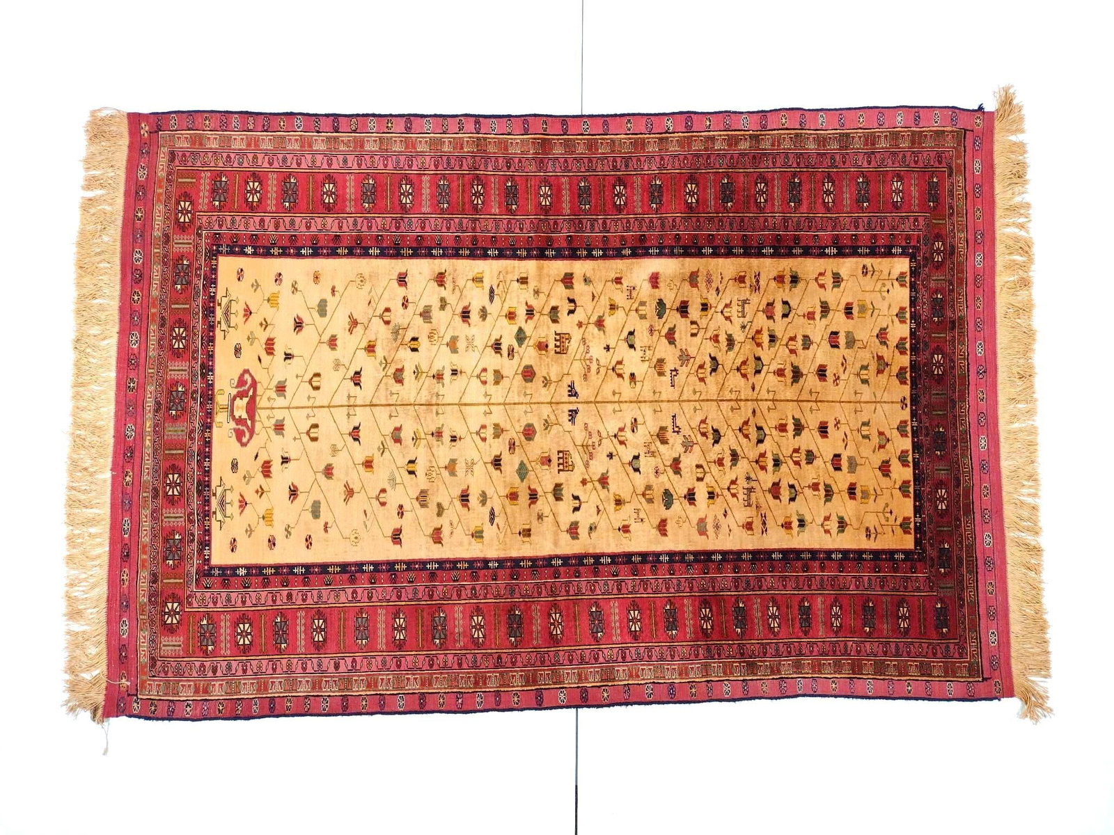 Baluch Prayer Rug: NOT ELIGIBLE FOR IN-HOUSE SHIPPING. 4'8" long X 3'2" wide.