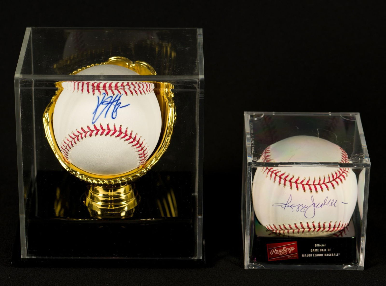 2 Autographed Baseballs incl Bryce Harper (1 of 8)
