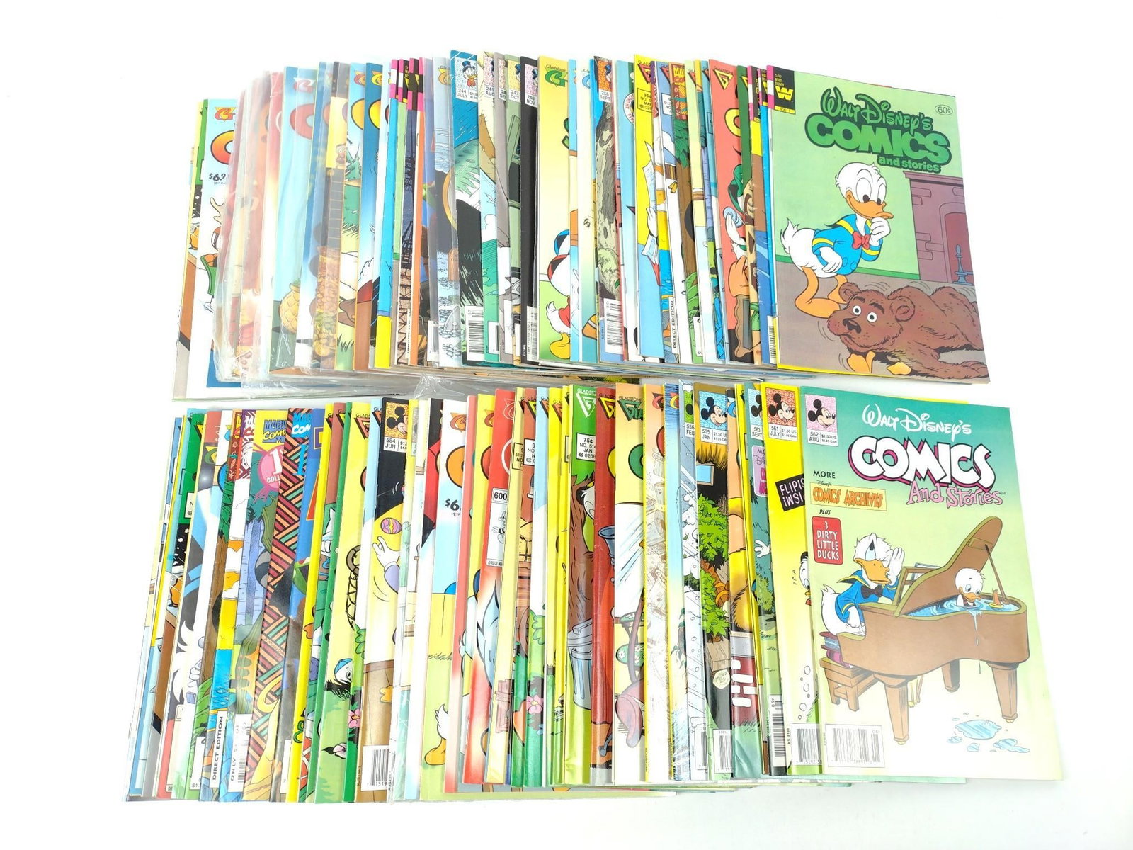 100 Disney Comic Books incl Donald Duck: Various publication years.