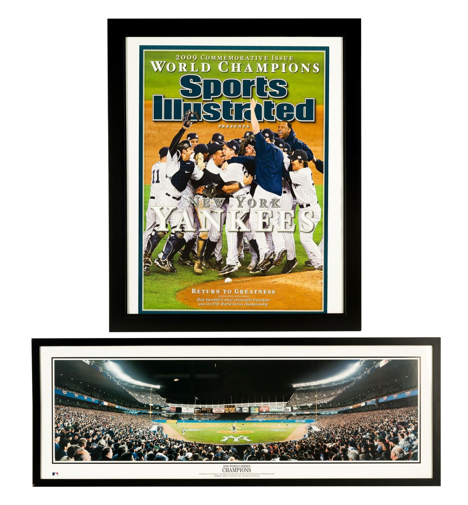 2 New York Yankees World Champion Framed Pieces (1 of 5)