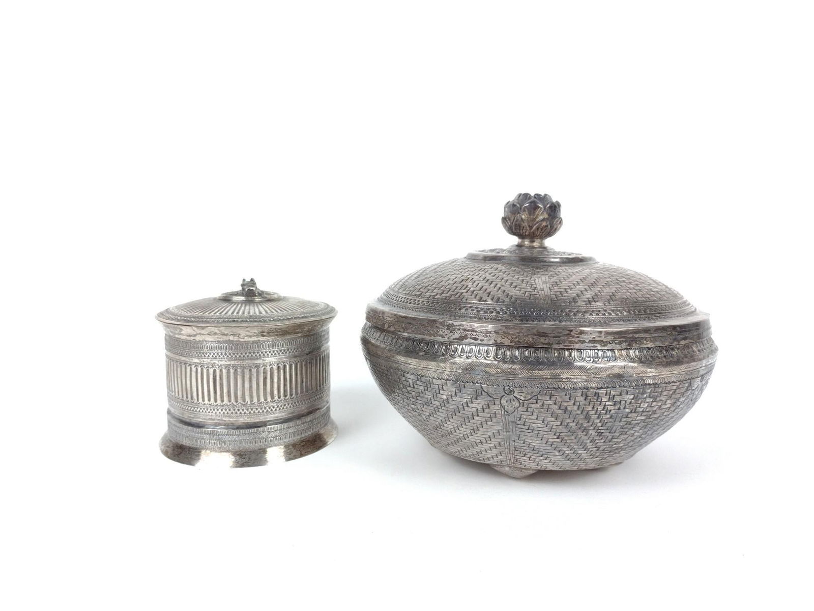 2 Paan Boxes incl Animal Finial (1 of 8)