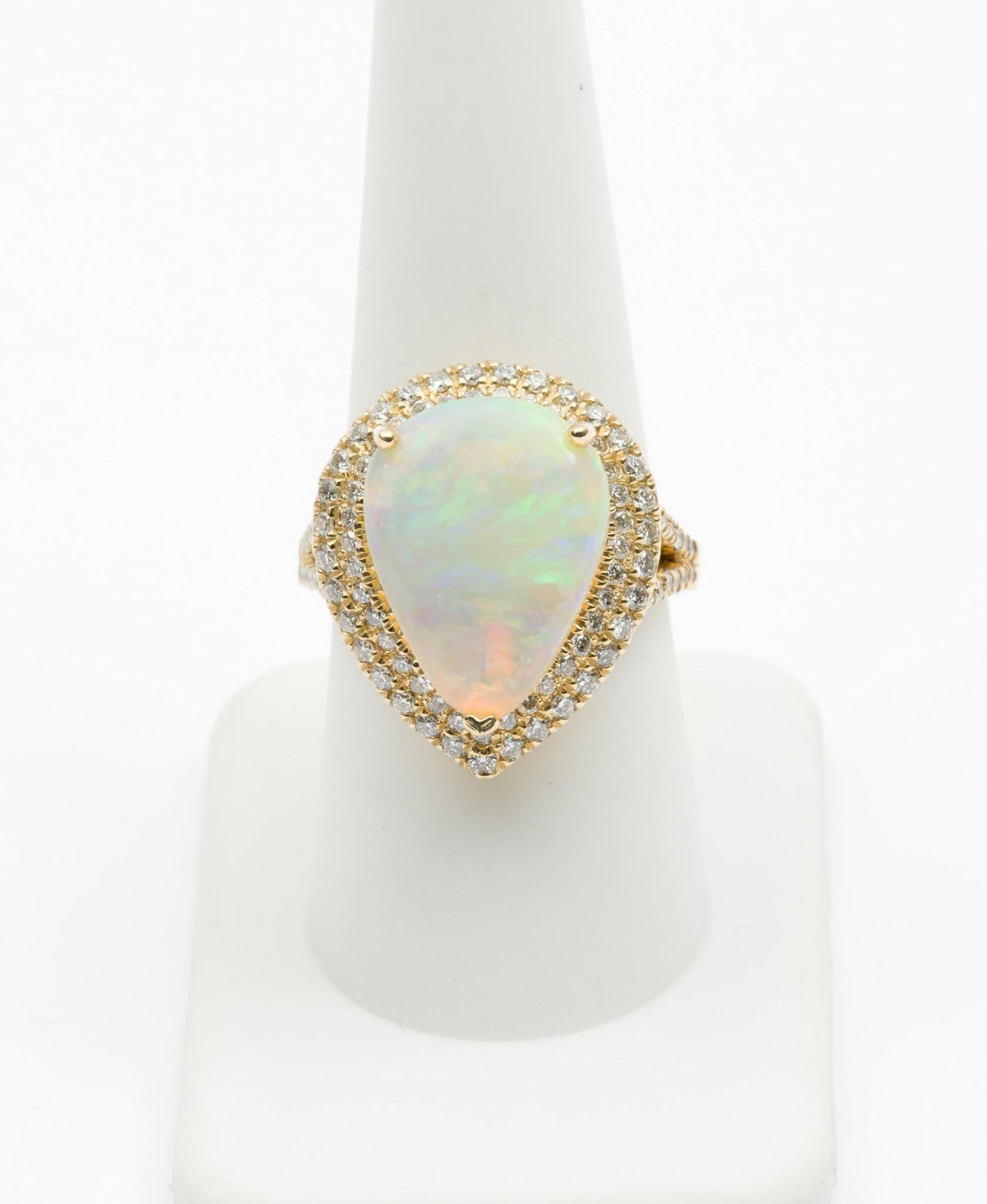 14K Gold, Opal and 1.33 CTW Diamond Ring (1 of 5)