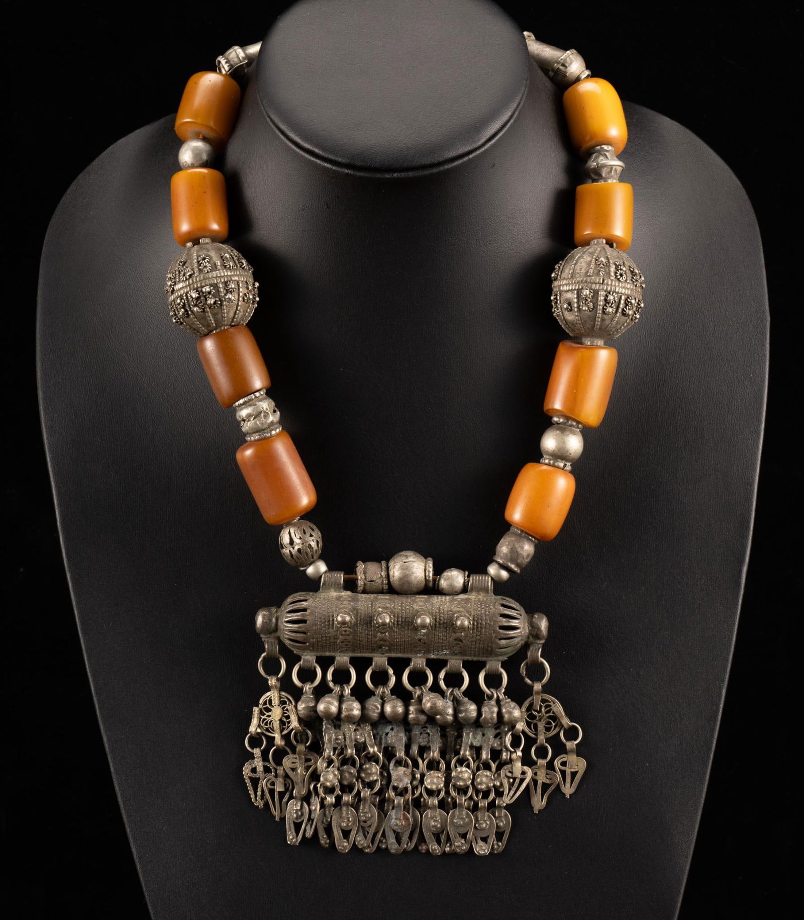 Yemen Silver Amulet Bridal Necklace (1 of 3)