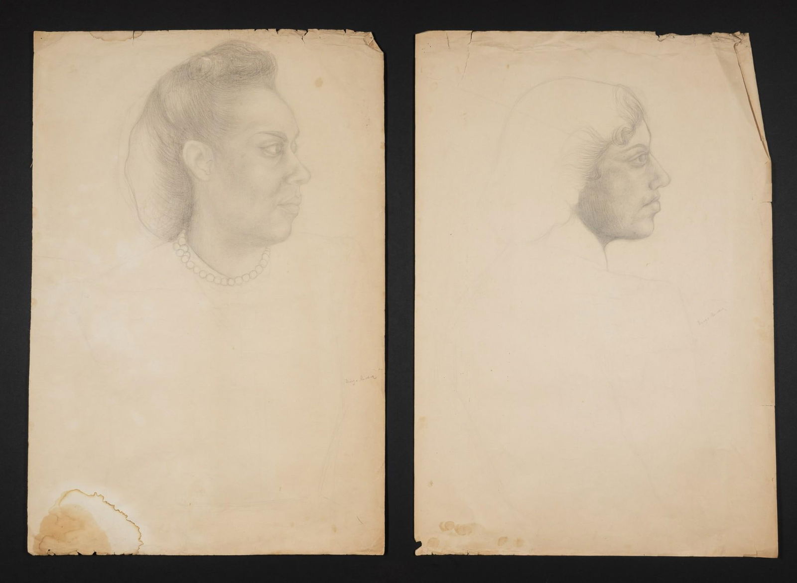 Two Diego Rivera Pencil Drawings (1 of 6)
