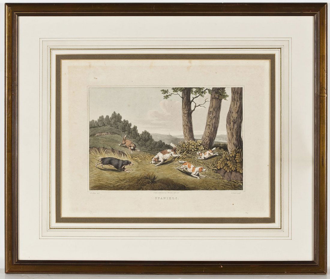 After Henry Thomas Alken (English, 1785-1851): After Henry Thomas Alken (English, 1785-1851). Spaniels. 1820. Color etching on off-white wove paper from an original drawing. Published in London by T. McLean, January 1, 1890. Titled and with publis