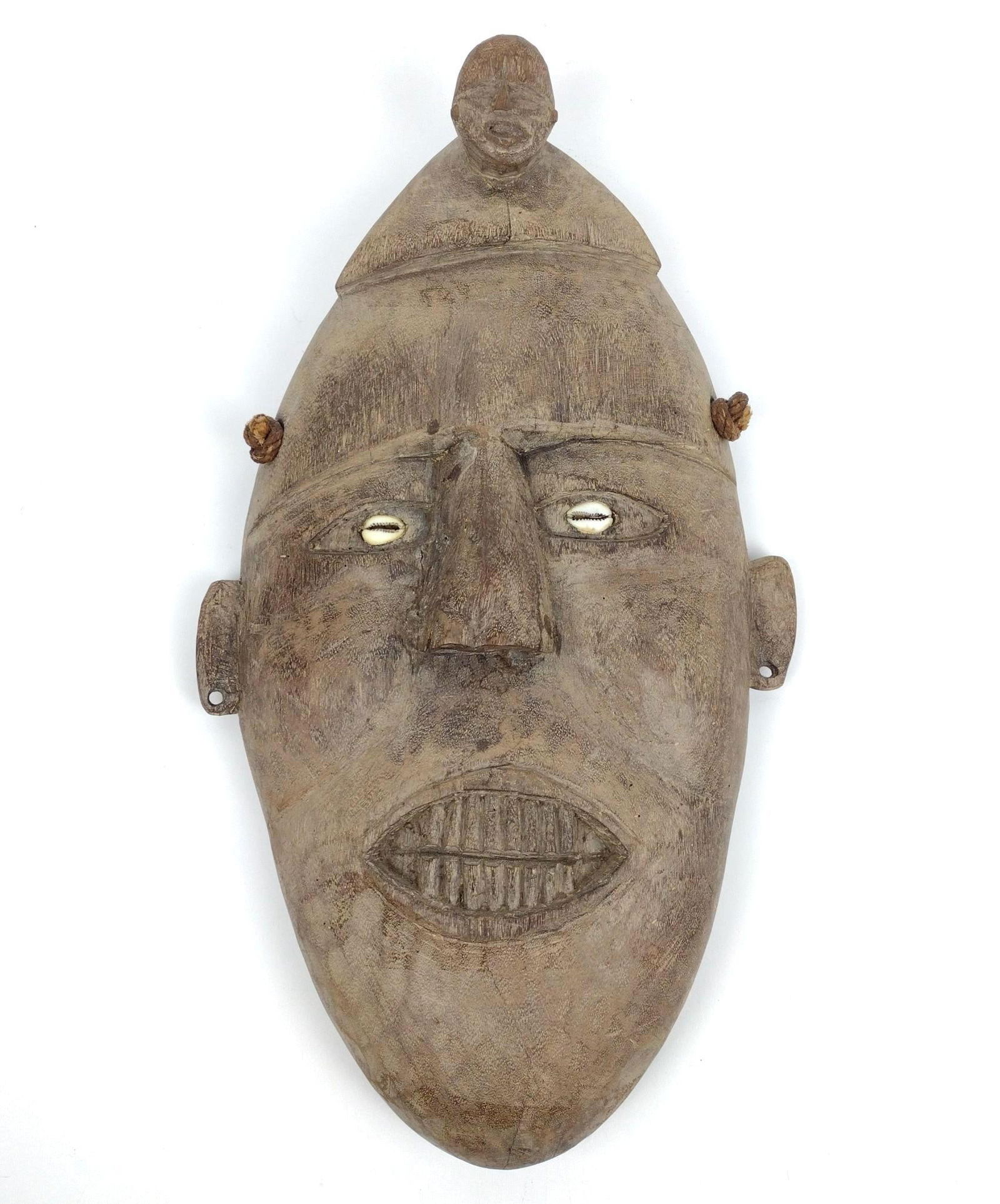 Ethnographic Mask with Shell Eyes (1 of 4)