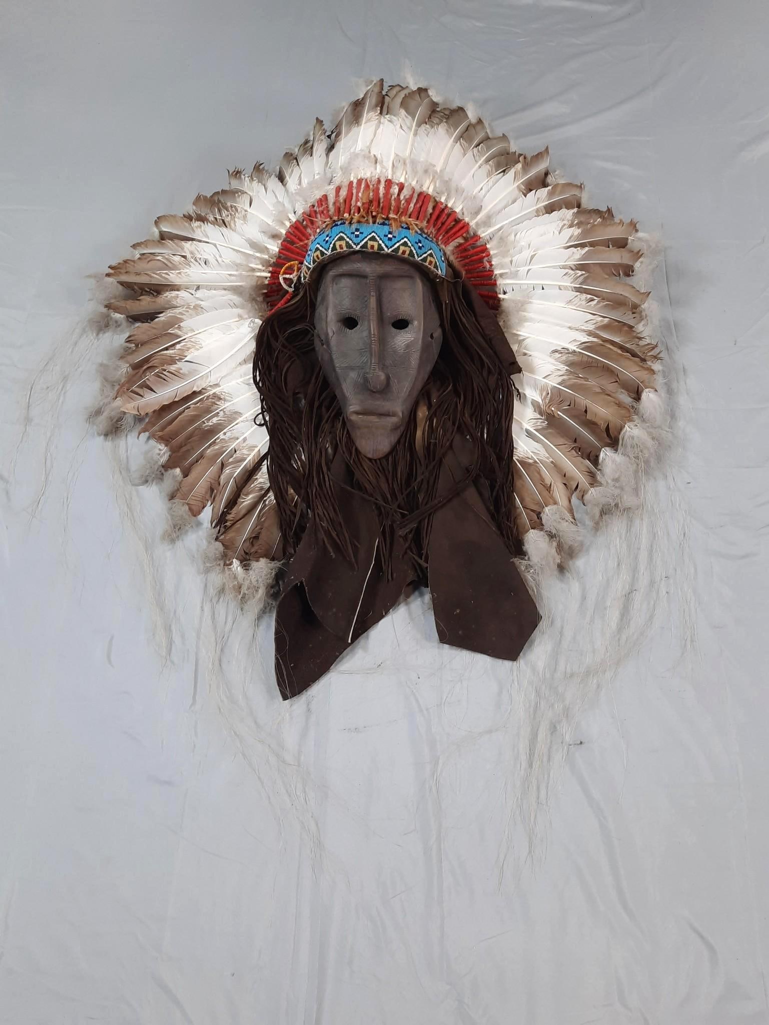 Large Native American Style Headdress (1 of 4)