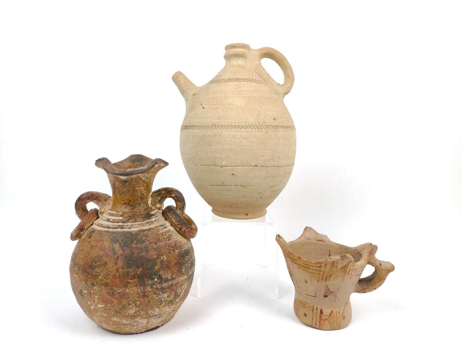3 Pottery Vessels incl Mexico (1 of 4)