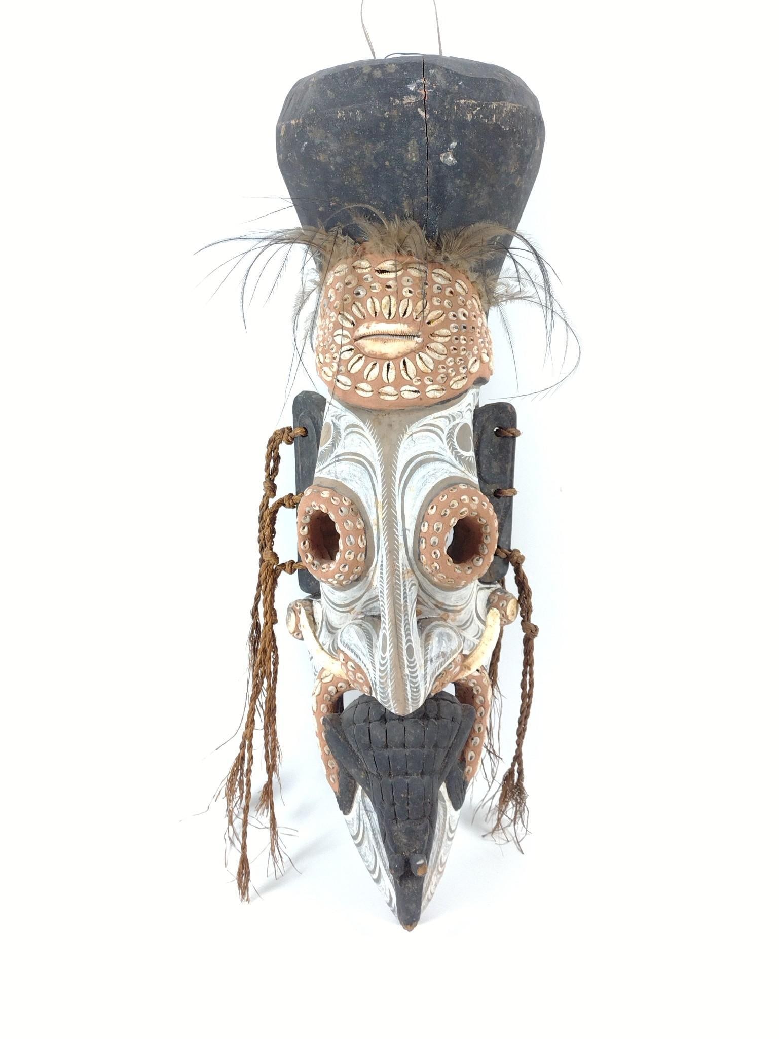 Tribal Oceanic Mask with Seashell Embellishments (1 of 4)