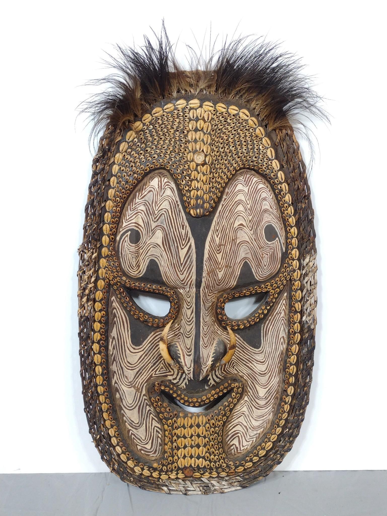 Tribal Oceanic Mask with Seashell Embellishments (1 of 5)