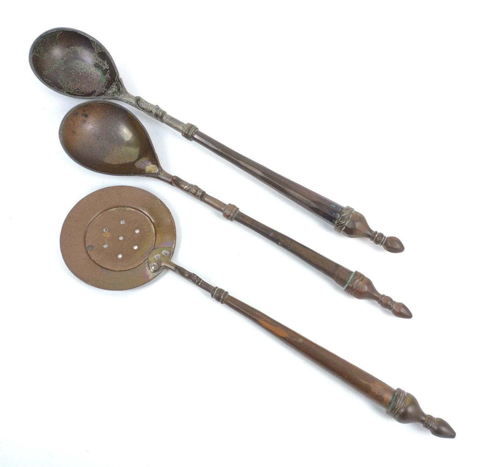 3 Mixed Metal Serving Utensils incl Copper (1 of 4)