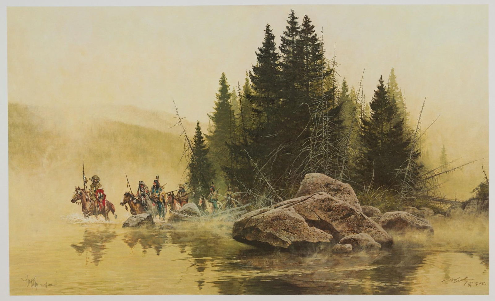 Frank McCarthy "Out of the Mist They Came" Ltd Ed Print (1 of 6)