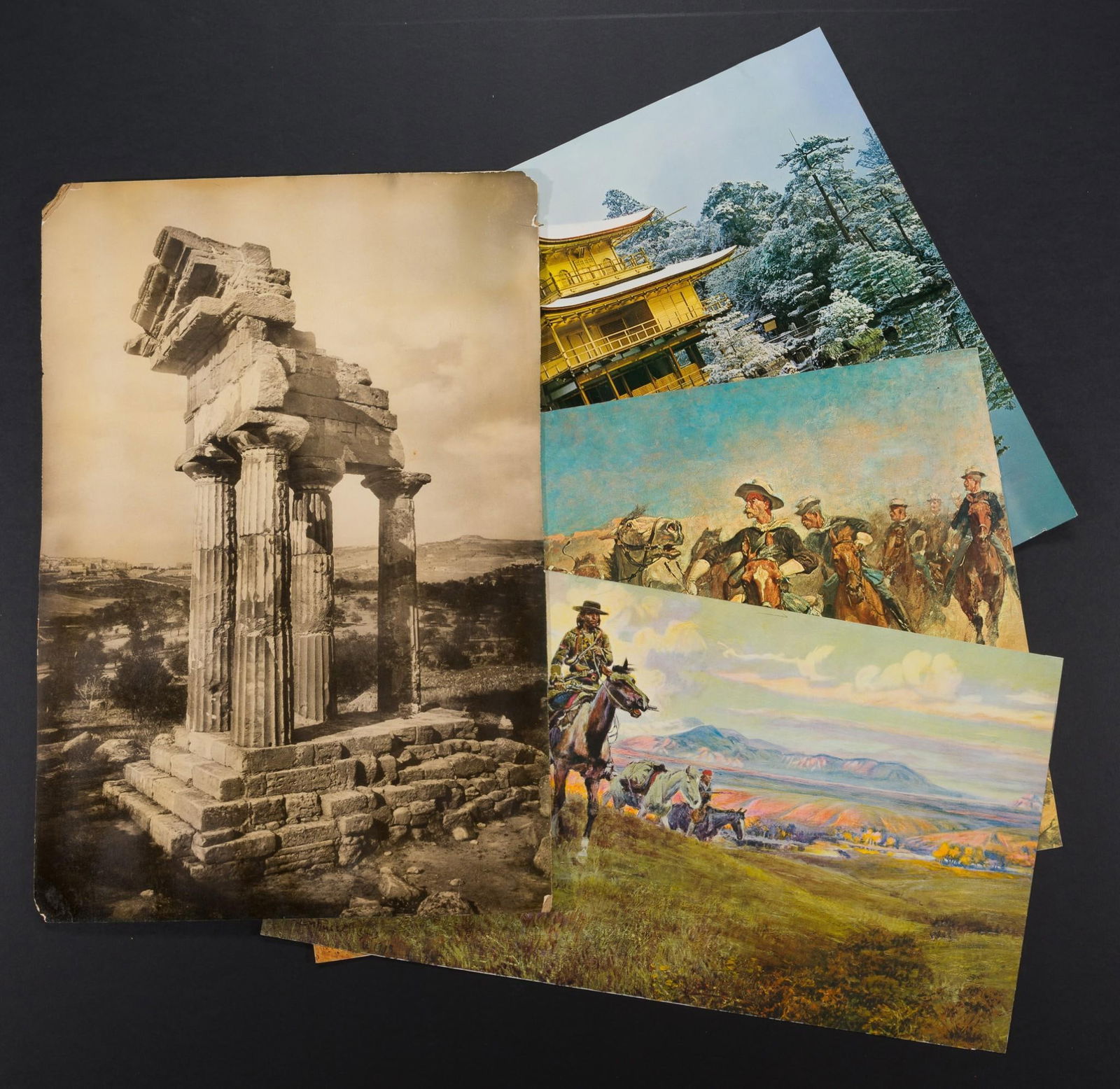 4 Vintage Prints incl F. Remington (1 of 7)