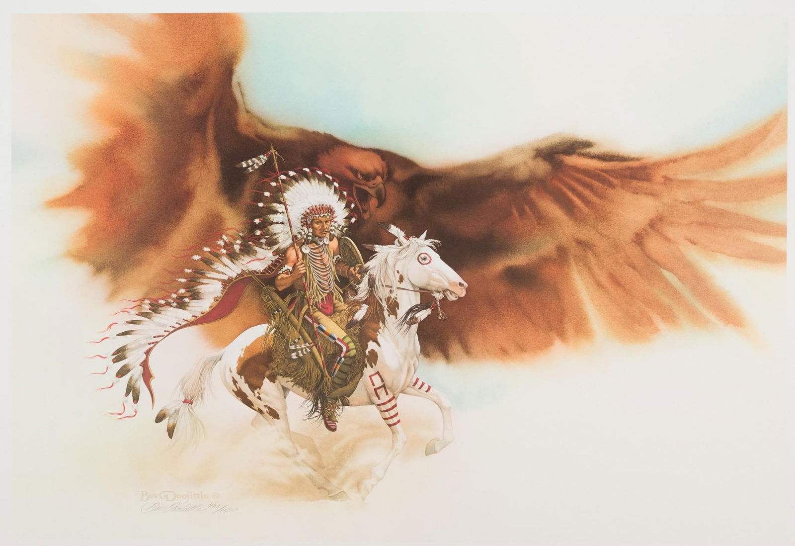 Bev Doolittle "Rushing War Eagle" Ltd Edition Print (1 of 6)